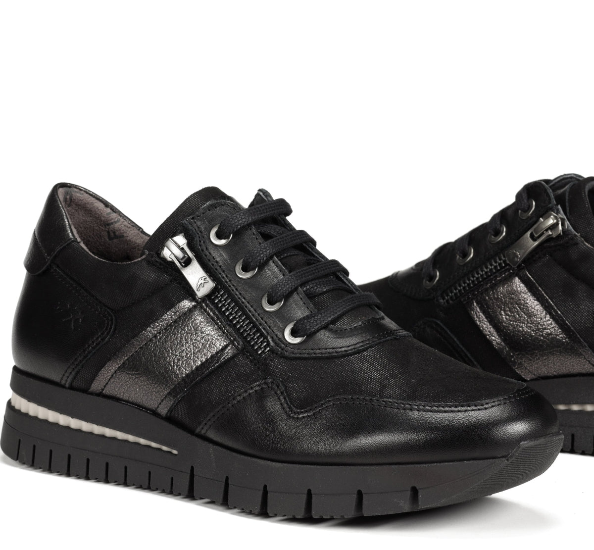 Fluchos Meryl F1624 baskets femme noir confort