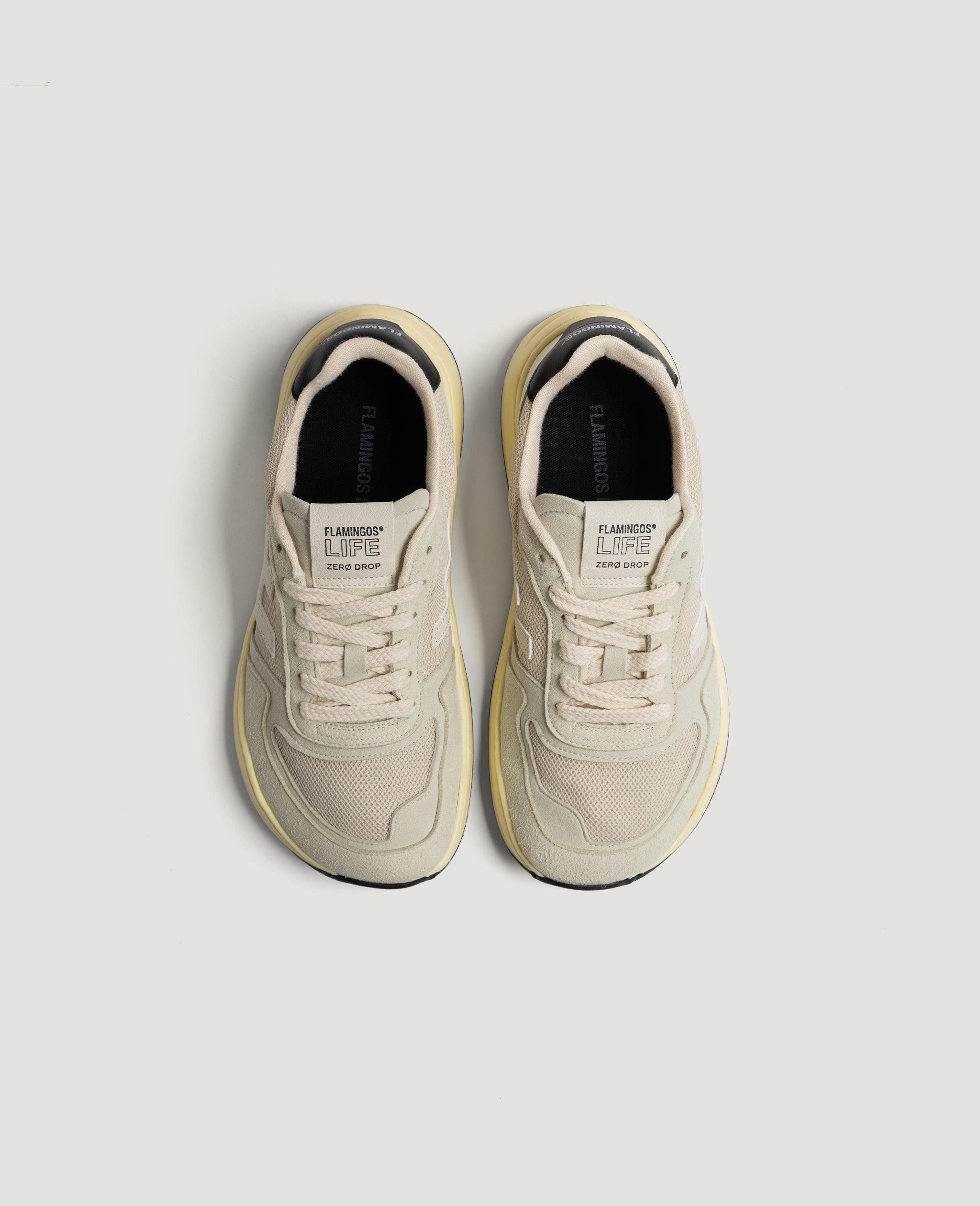 Flamingos Life Zero Drop Ivory Black baskets barefoot ivoire noir