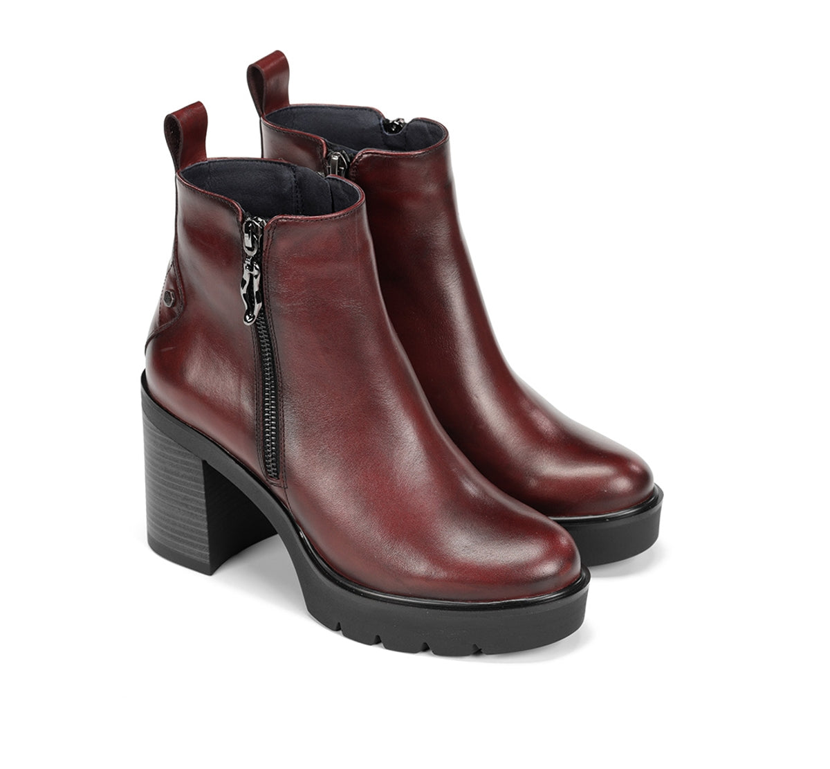 Dorking by Fluchos Alert D9562 bottines bordeaux talon