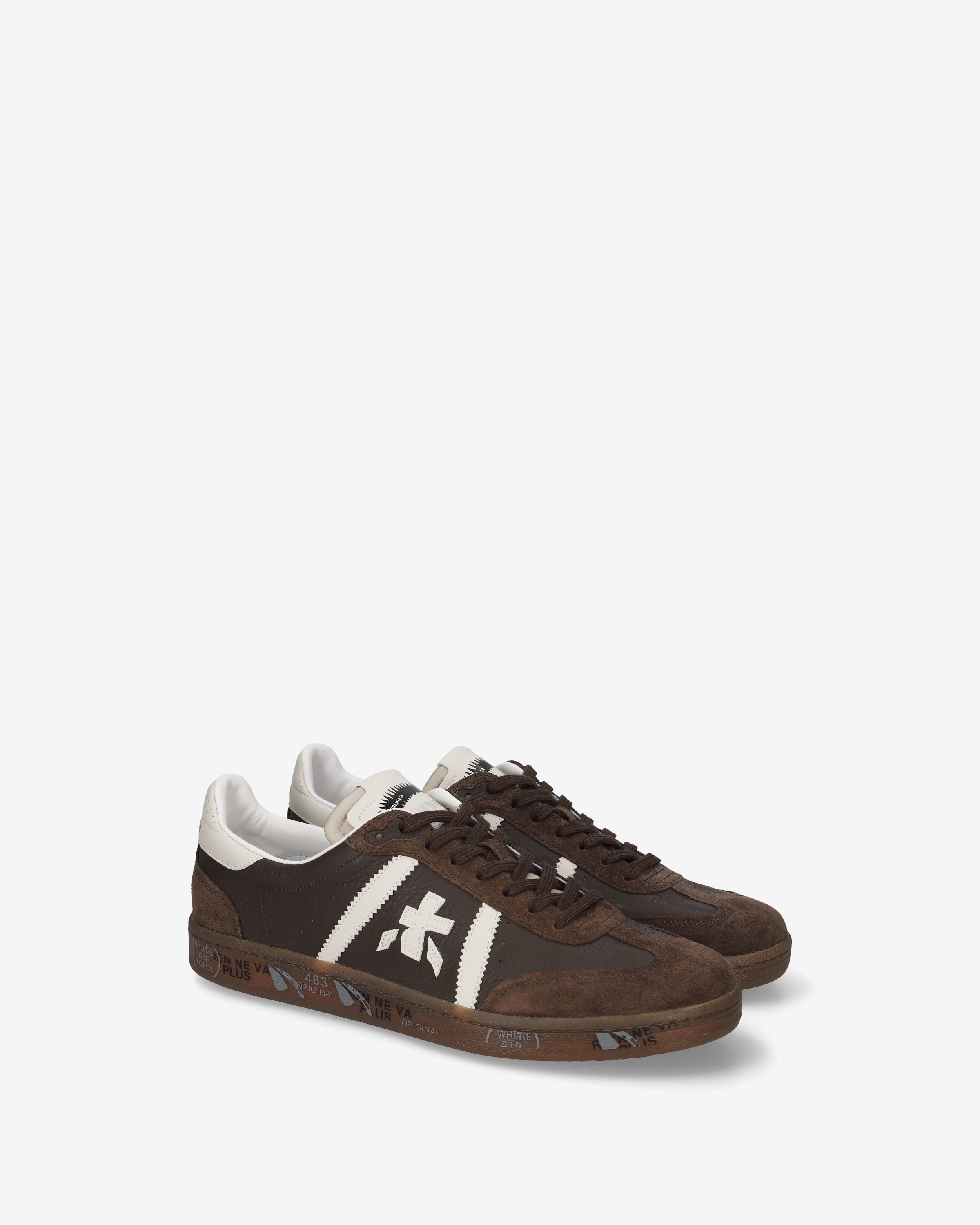 Premiata Bonnie 8590 baskets homme marron cuir