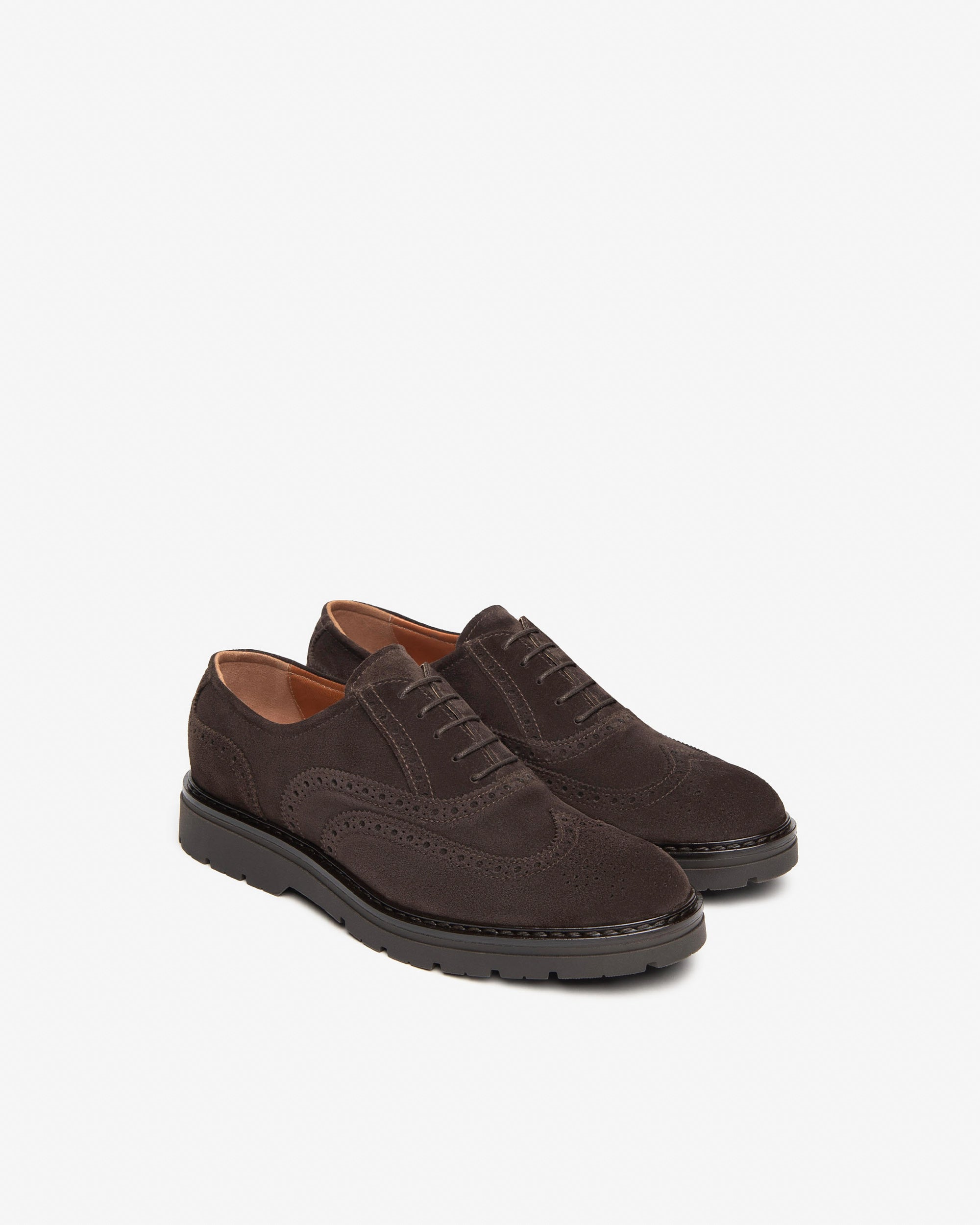 Nero Giardini Tie-up derby daim homme cuir