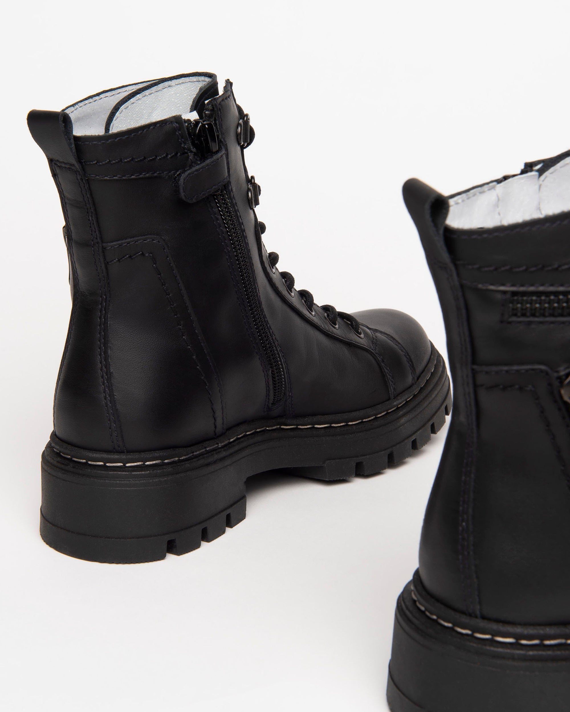 Nero Giardini Combat Boots Bottines Cuir Fille Lacets