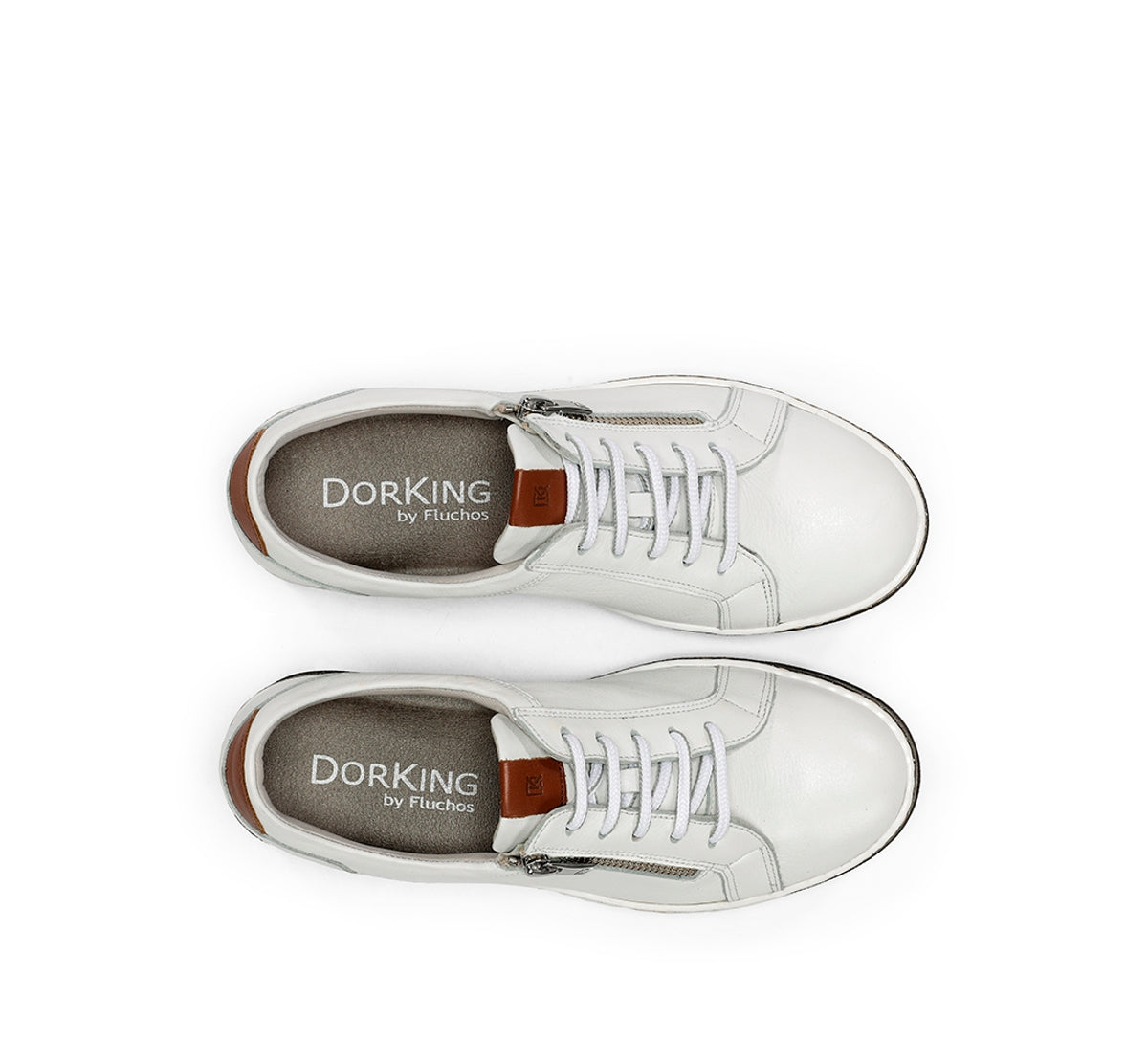 Fluchos Dorking Karen D8225 baskets blanches cuir