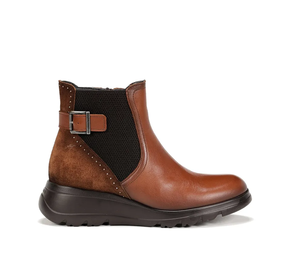 Fluchos Mellea F1529 bottines marron compensées