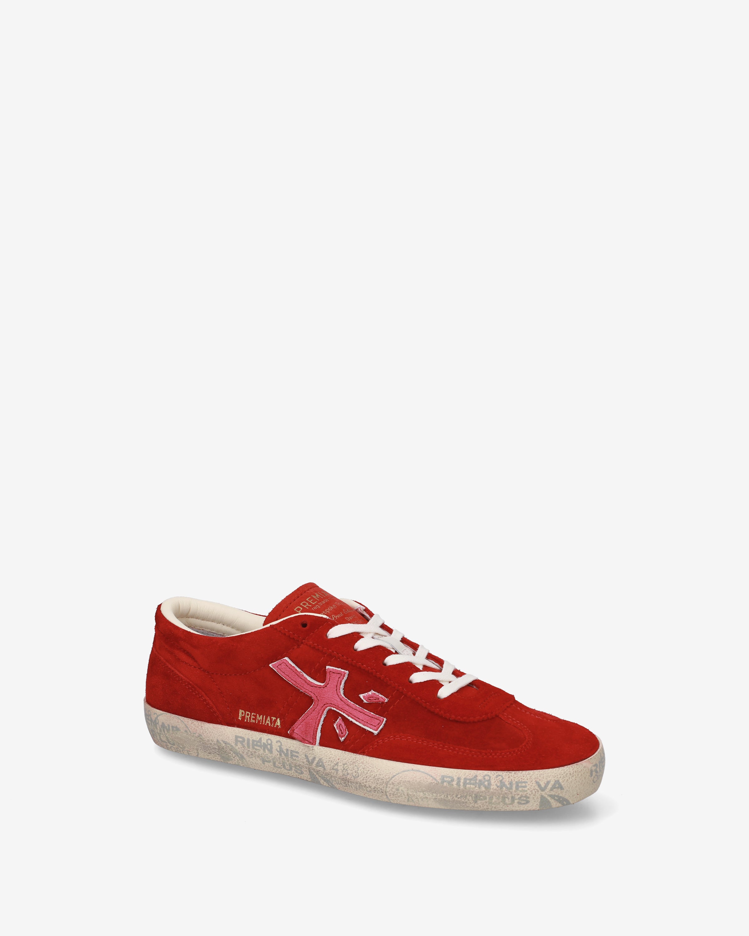 Premiata Davidd 8102 sneakers daim rouge femme