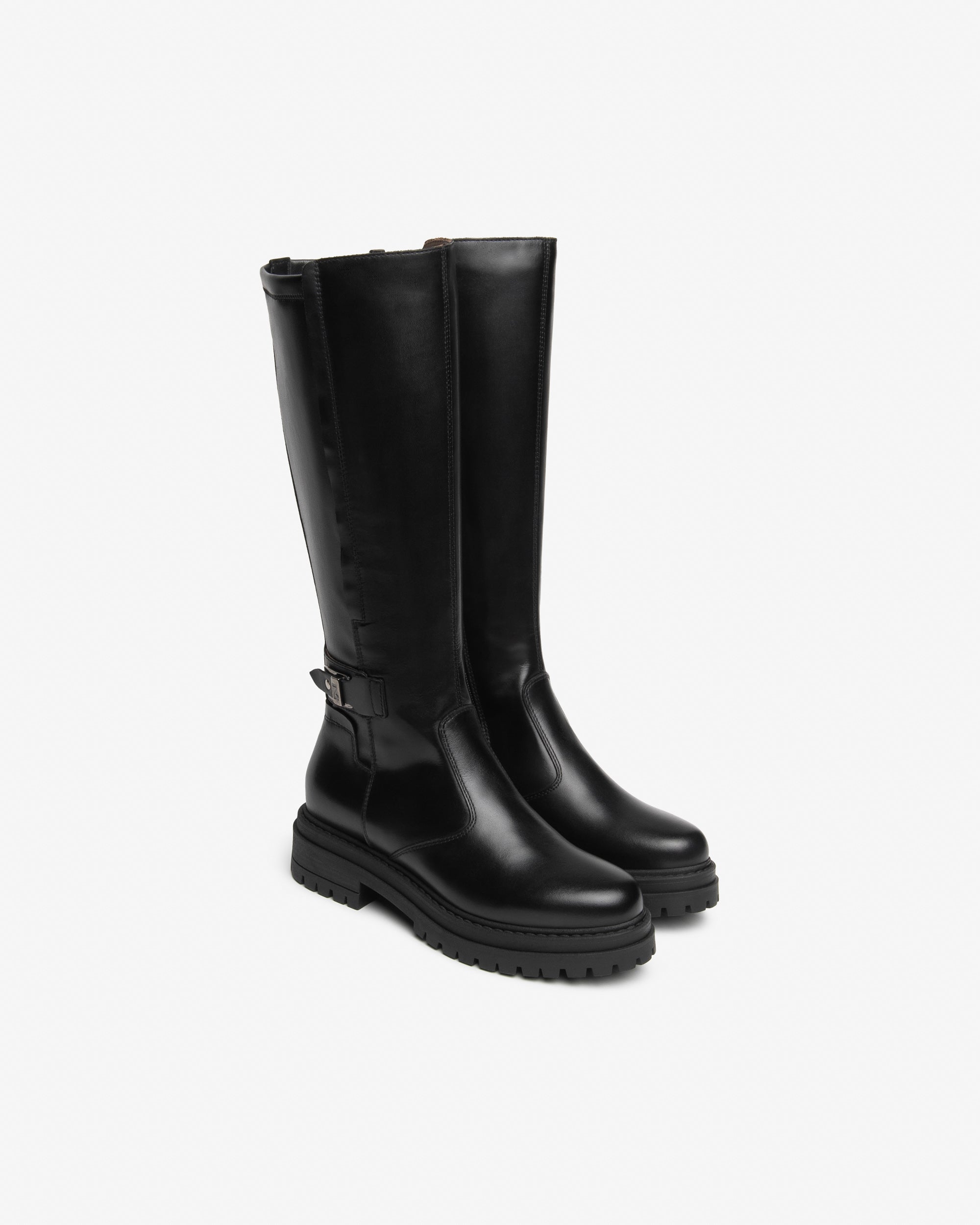 Nero Giardini Boots bottes cuir tissu zip pointure 38