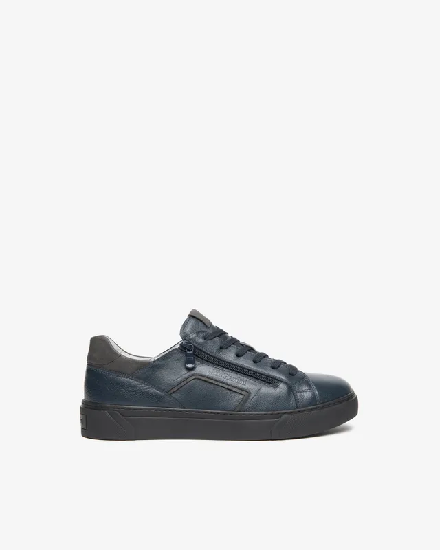 Nero Giardini Sneakers baskets homme cuir zip