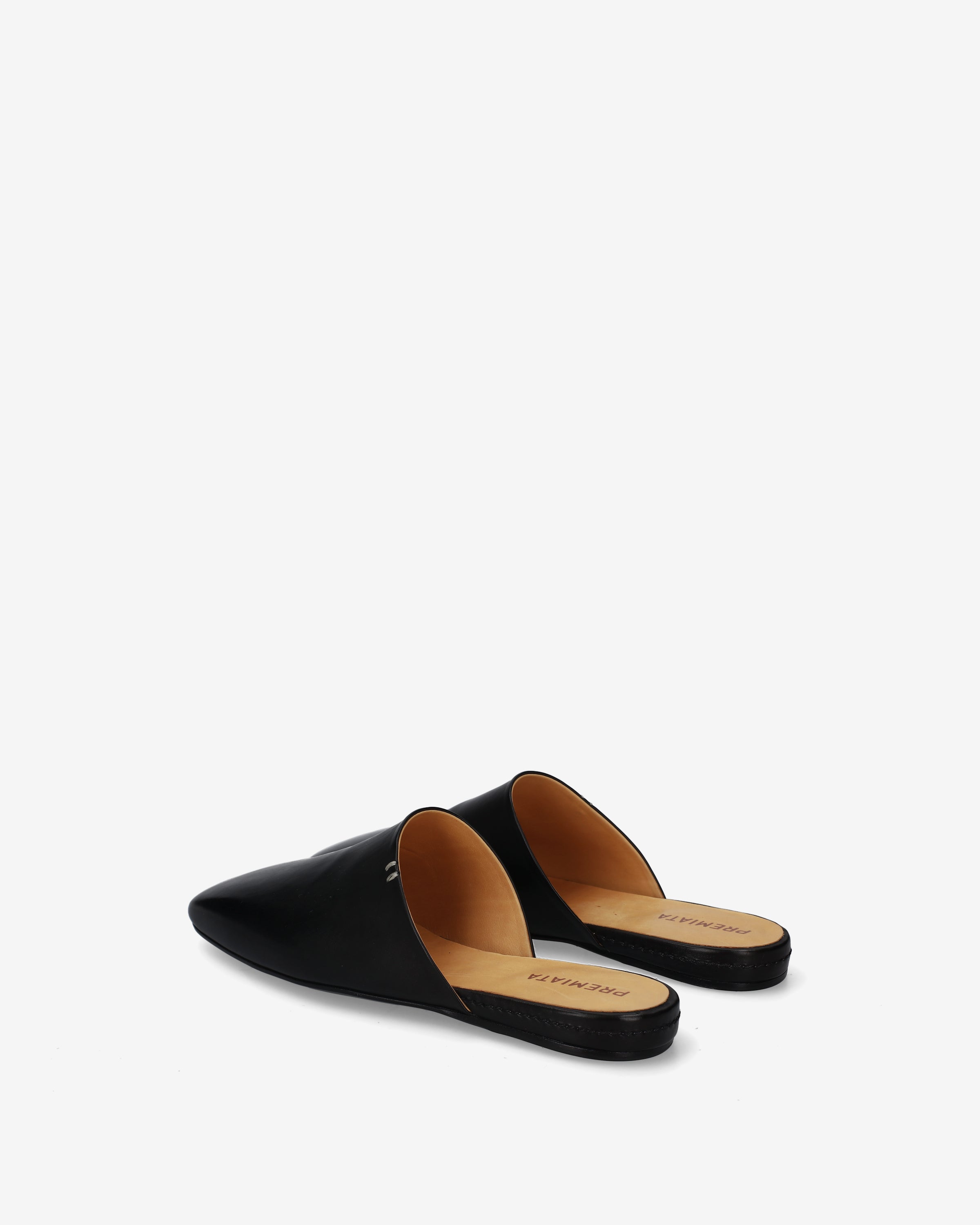 Premiata Black Leather Mules mules cuir noir