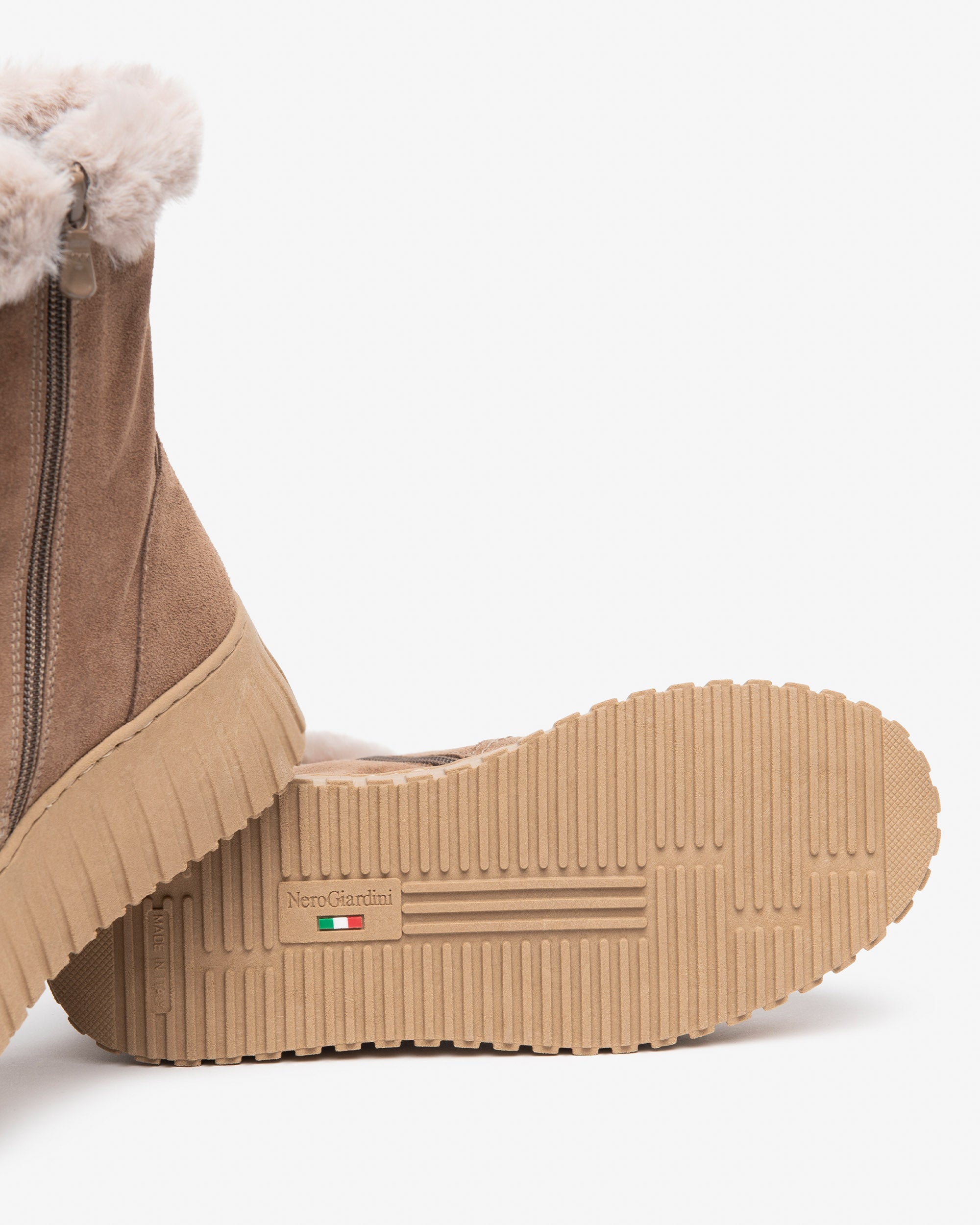 Nero Giardini Ankle Boots bottines daim femme zip fourrées