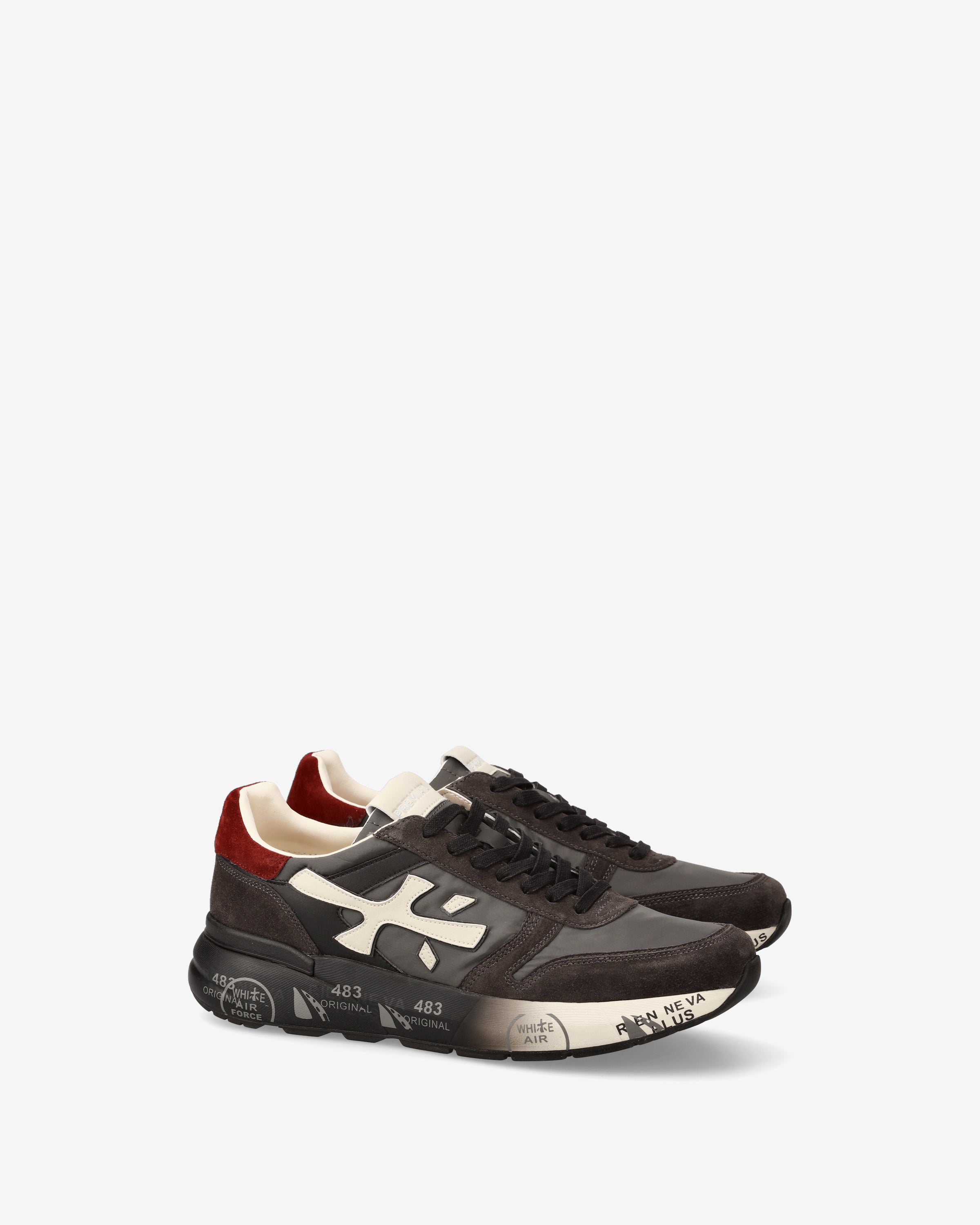Premiata Mick 7719 baskets homme noir daim