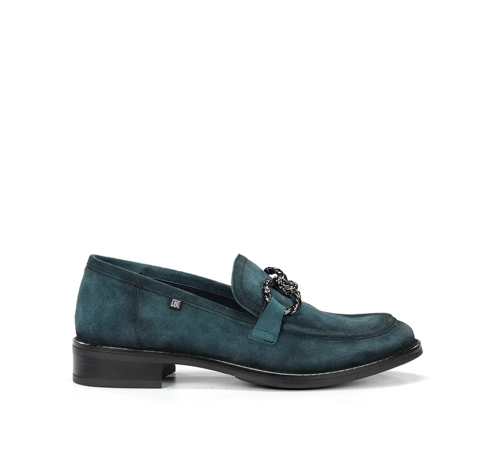 Dorking by Fluchos Harvard D9117 mocassins femme bleus