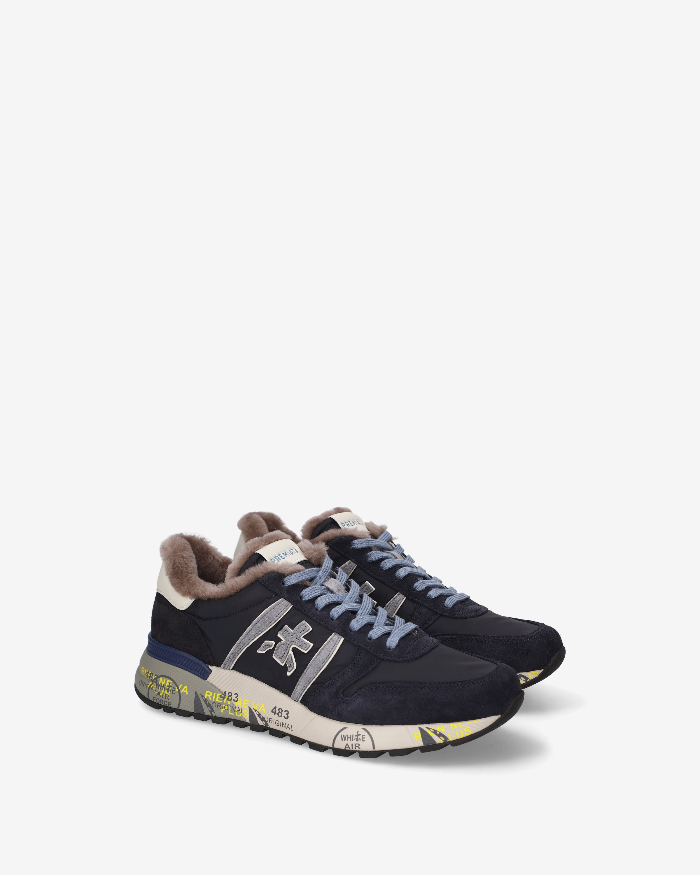 Premiata Lander 8656M Sneakers Homme Nylon Suède