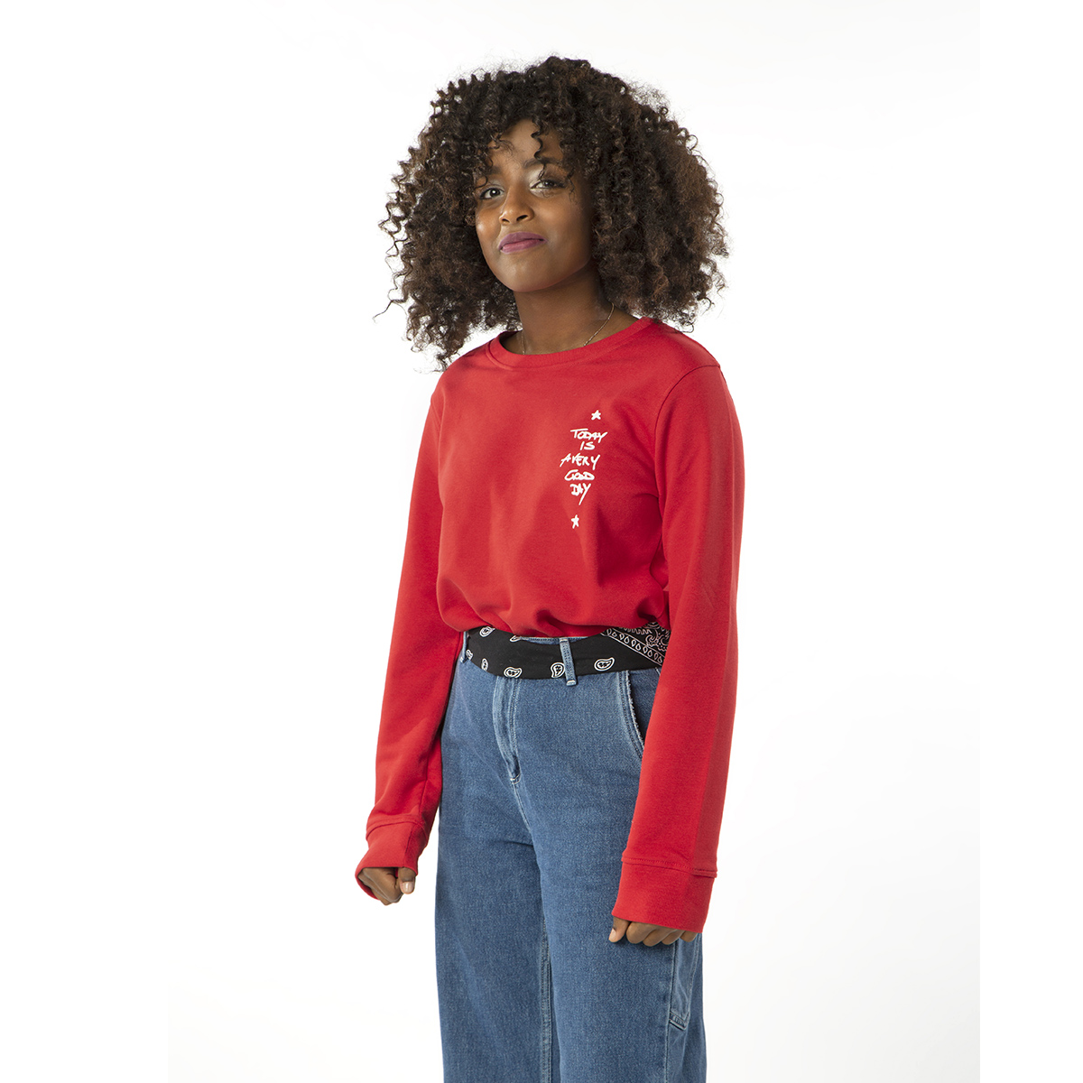 Primabase Leitmotiv sweat coton bio rouge