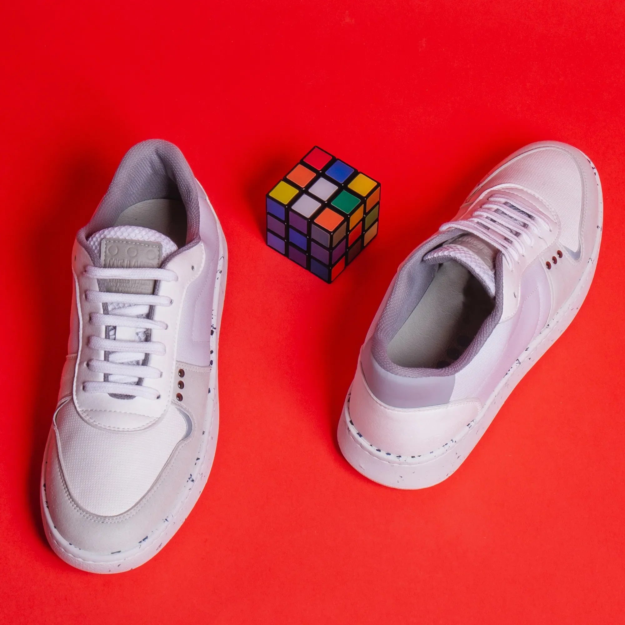 Me.Land Evan baskets vegan blanc nylon recyclé