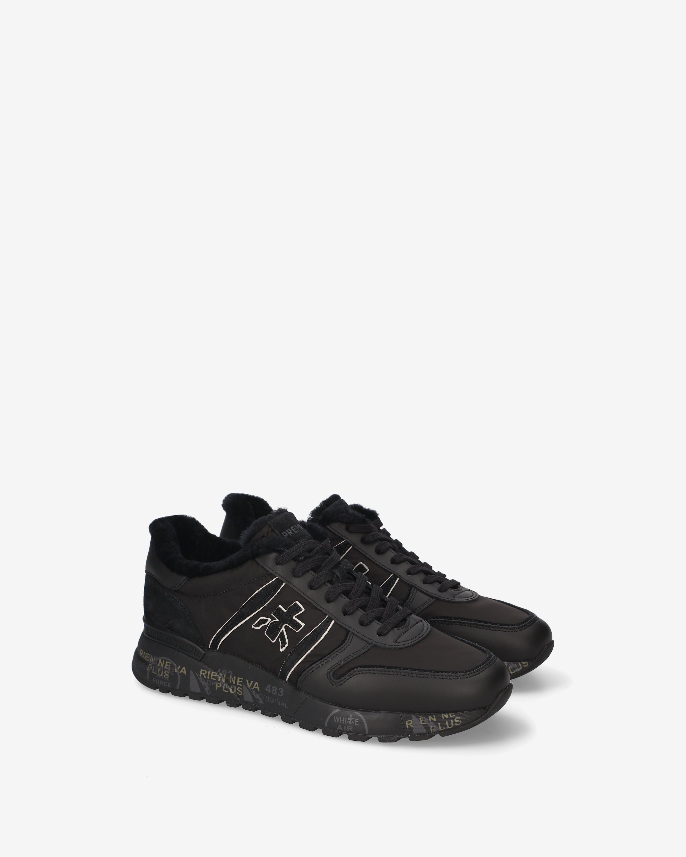Premiata Lander 8655M sneakers cuir homme fourrure