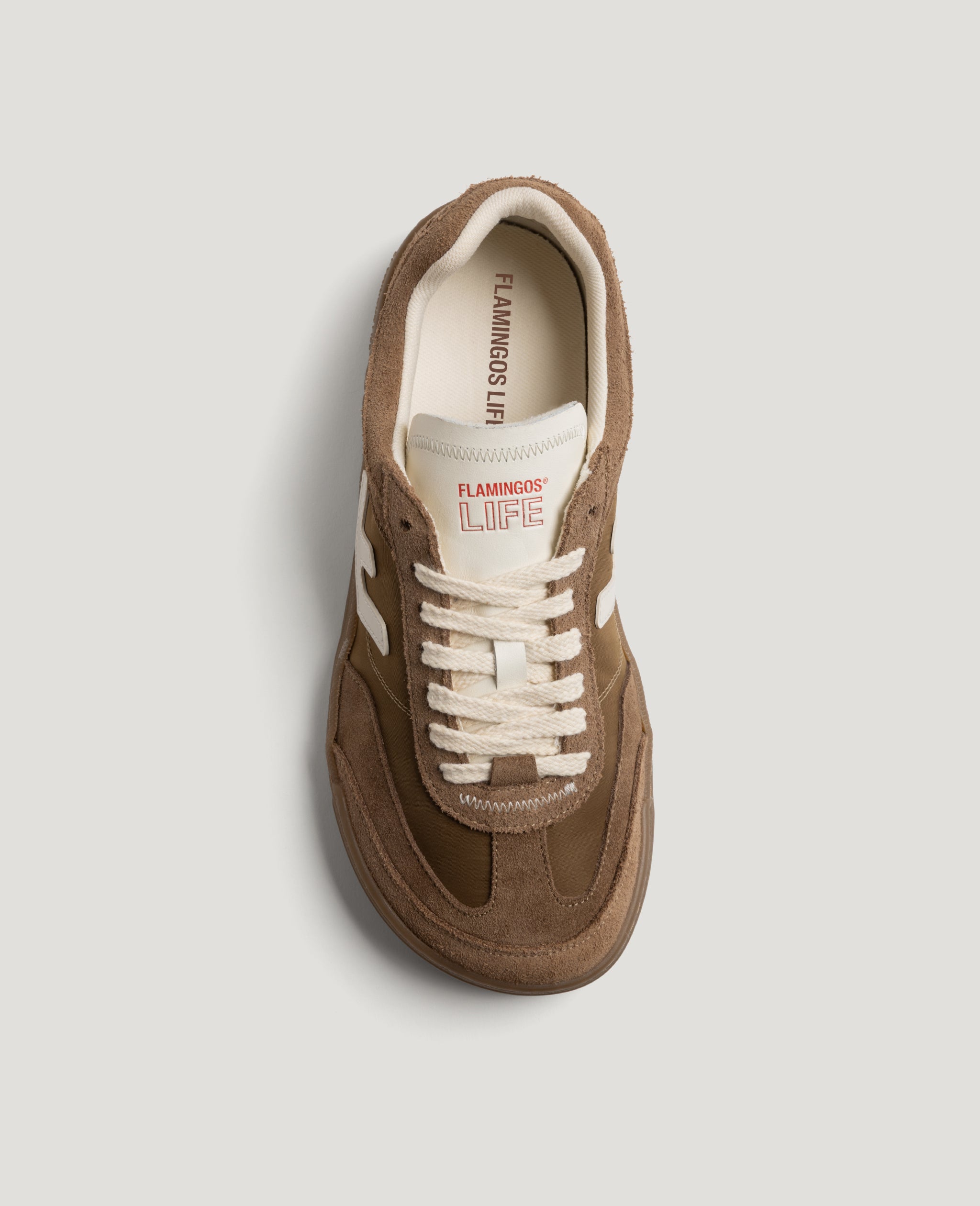 Flamingos Life Zero Tennis chaussures barefoot chestnut cuir