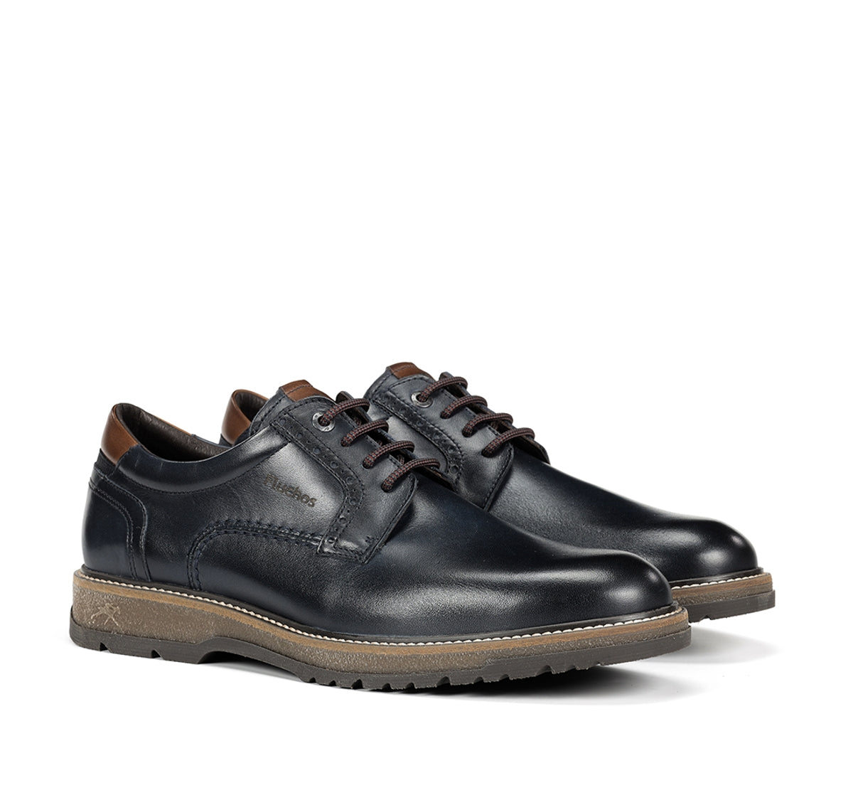 Fluchos Buggy F2319 chaussures bleues homme cuir