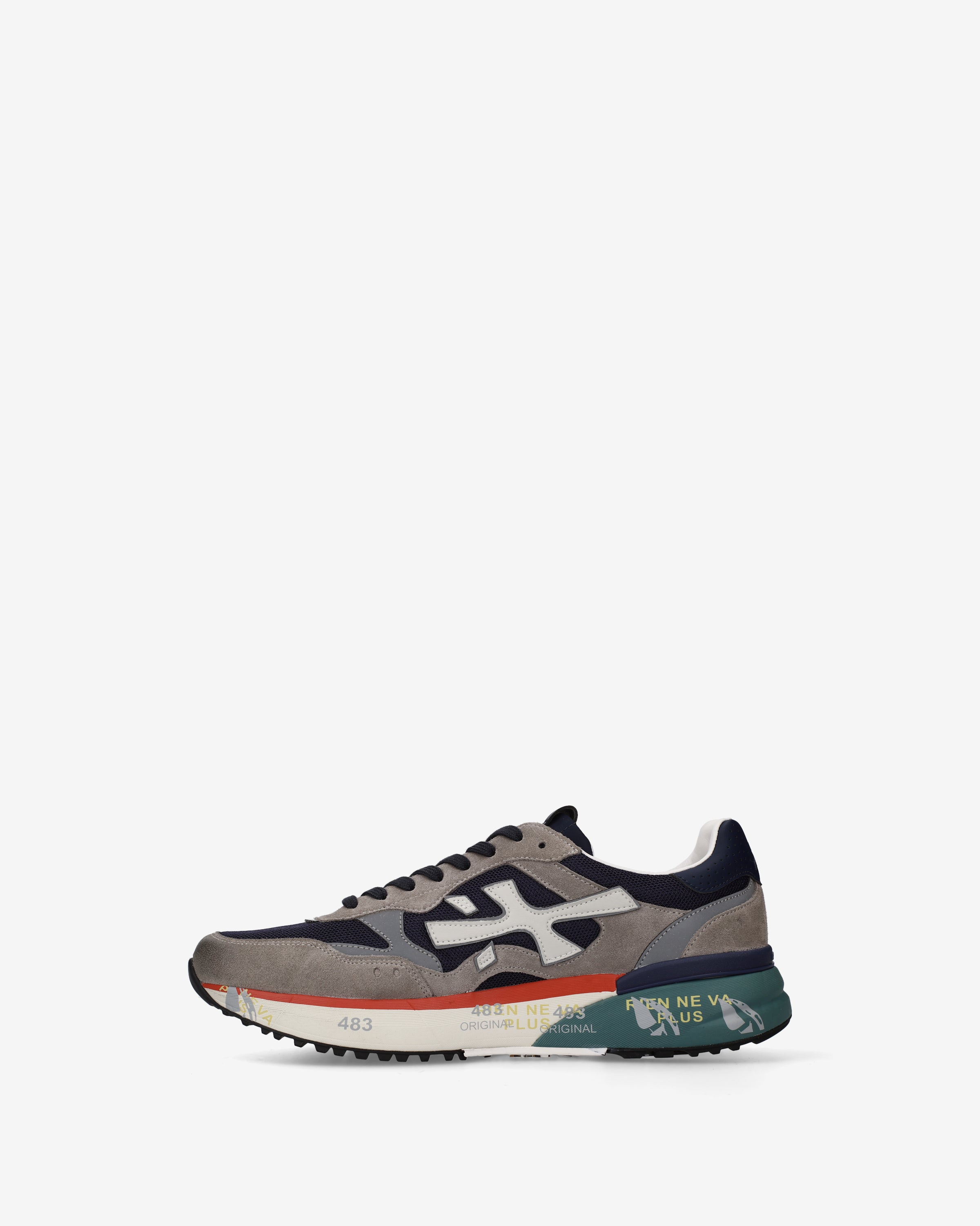 Premiata Mick 0.1 8450 baskets bleu gris