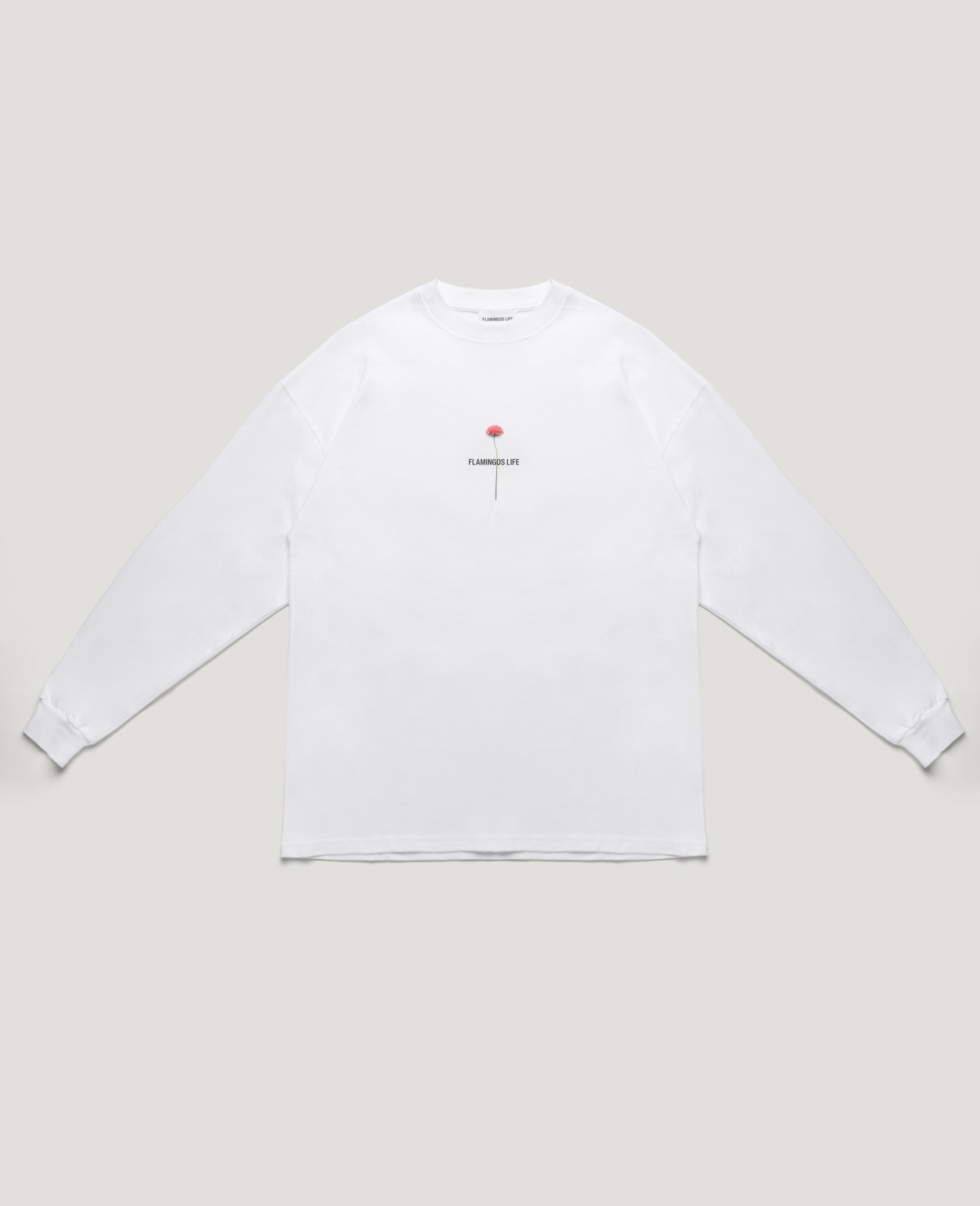 Flamingos Life Apparel t-shirt manches longues flower blanc