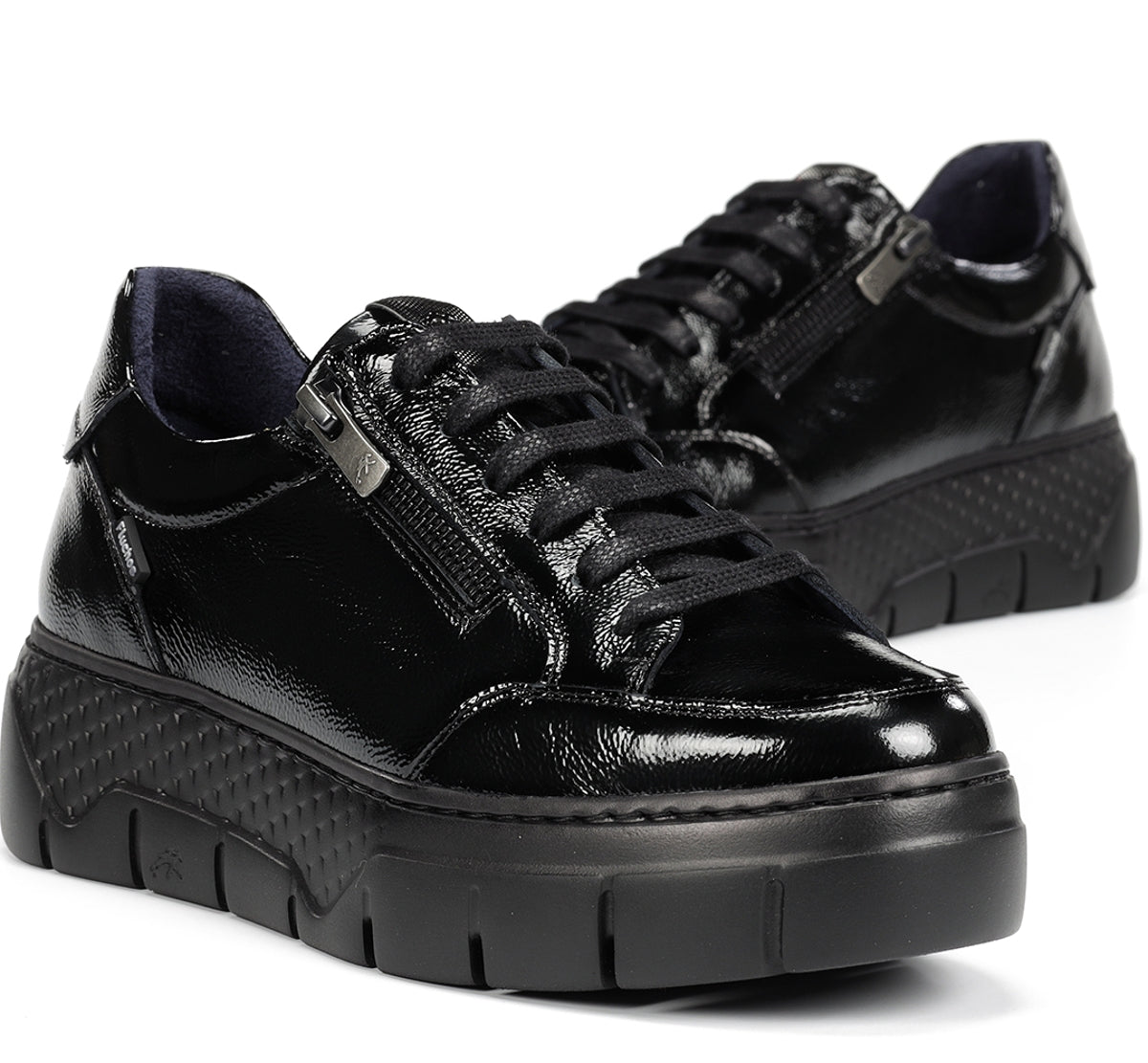 Fluchos Ilia F2306 baskets noires cuir confort femme
