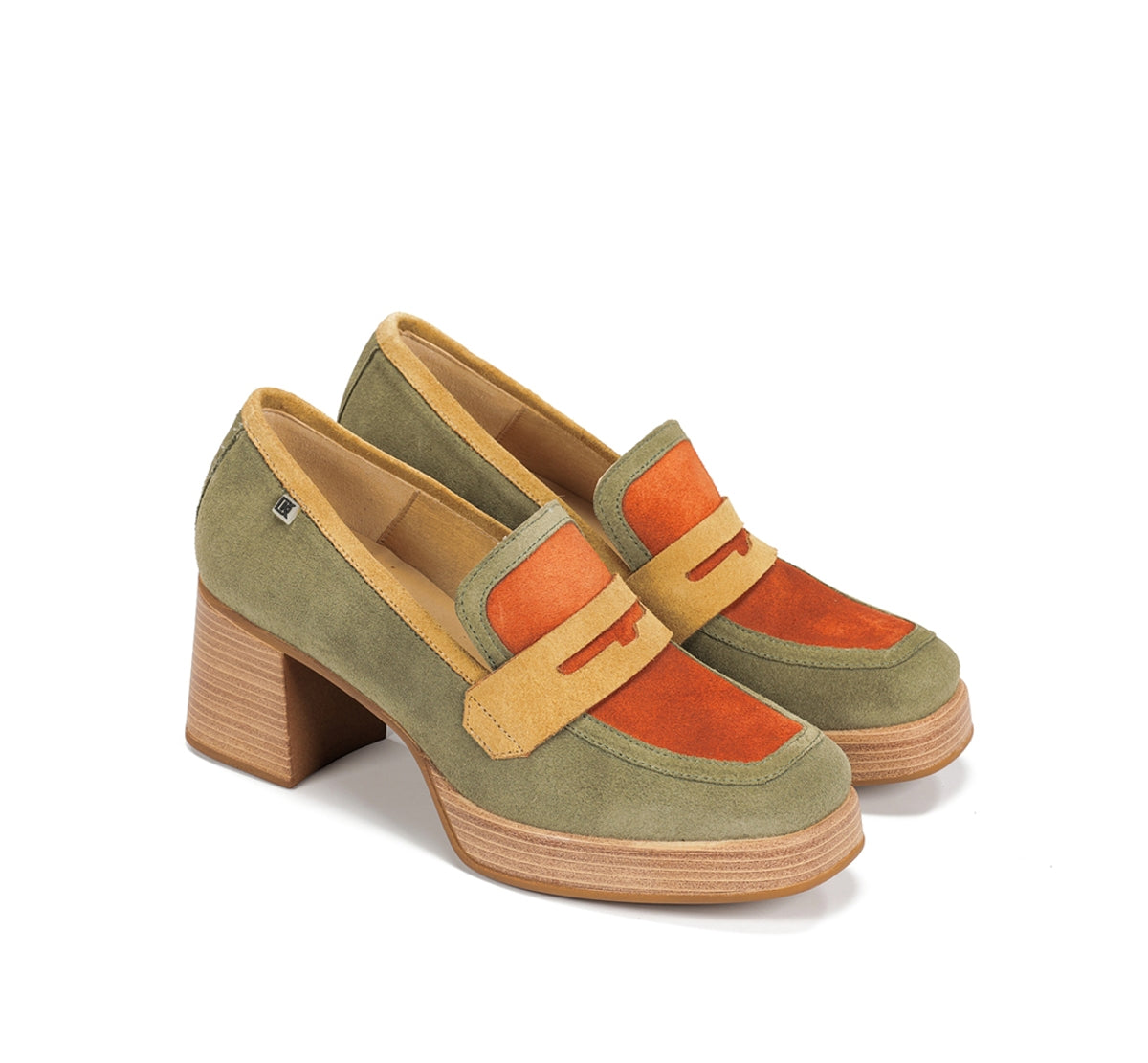 Dorking by Fluchos Cristel D9440 mocassin vert cuir