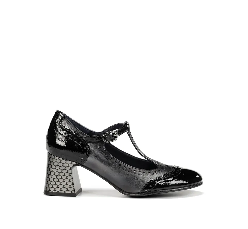 Dorking Dacy D9618 mocassin gris femme à talon