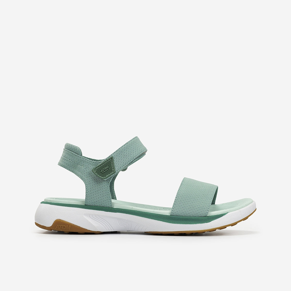 Atom Energy AT183 sandales femme vert tissu
