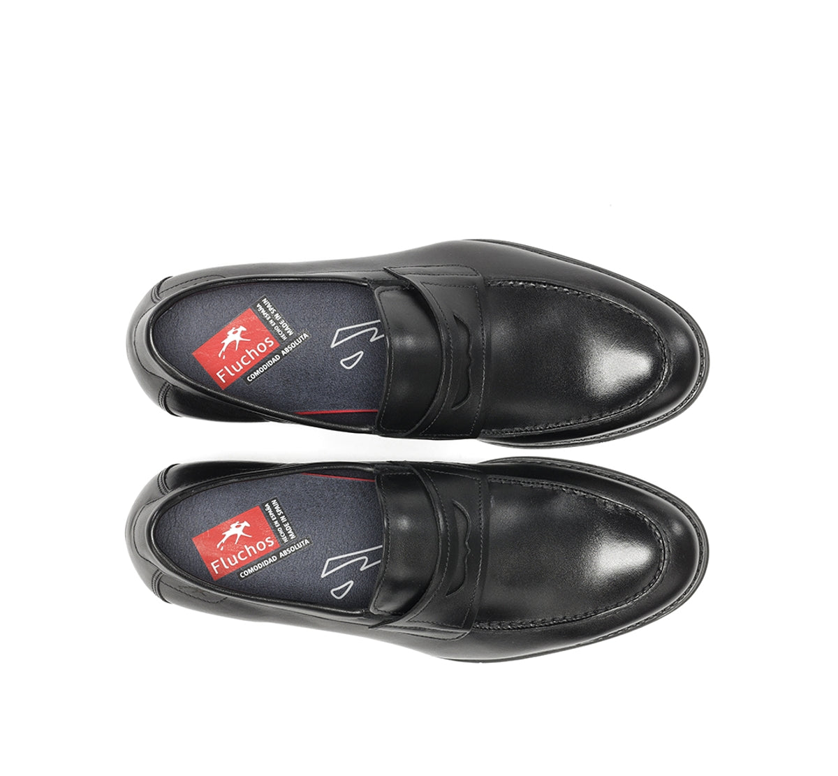 Fluchos Arthur F1933 mocassins noir homme cuir