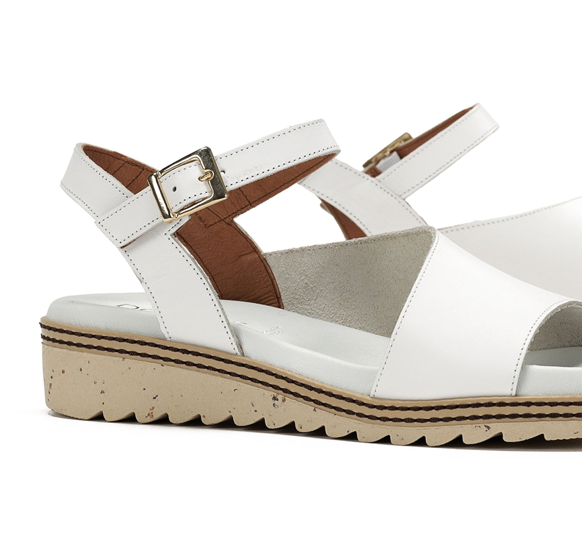 Dorking Espe D8771 sandales femme blanc velcro