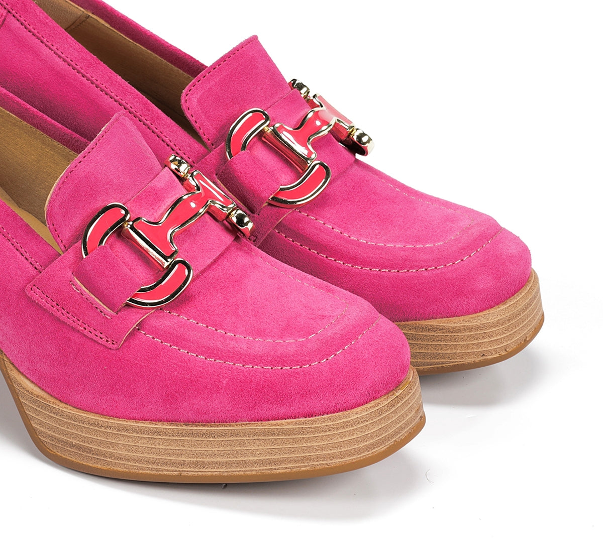 Dorking by Fluchos Cristel D9232 mocassin rose femme