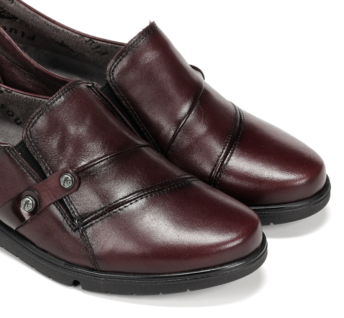 Fluchos Styll F1567 chaussures bordeaux femme cuir
