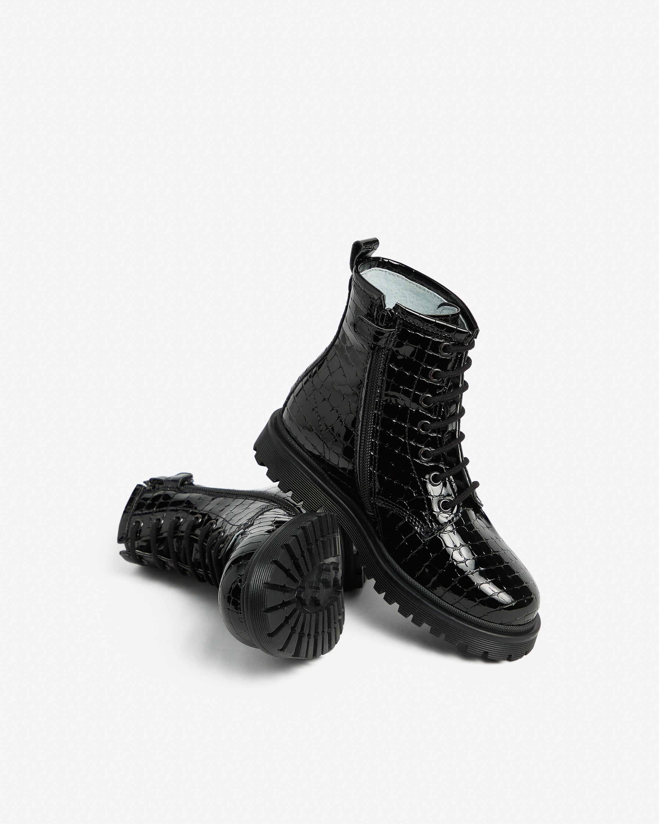 Nero Giardini Combat Boots Bottines Fille Tissu Technique