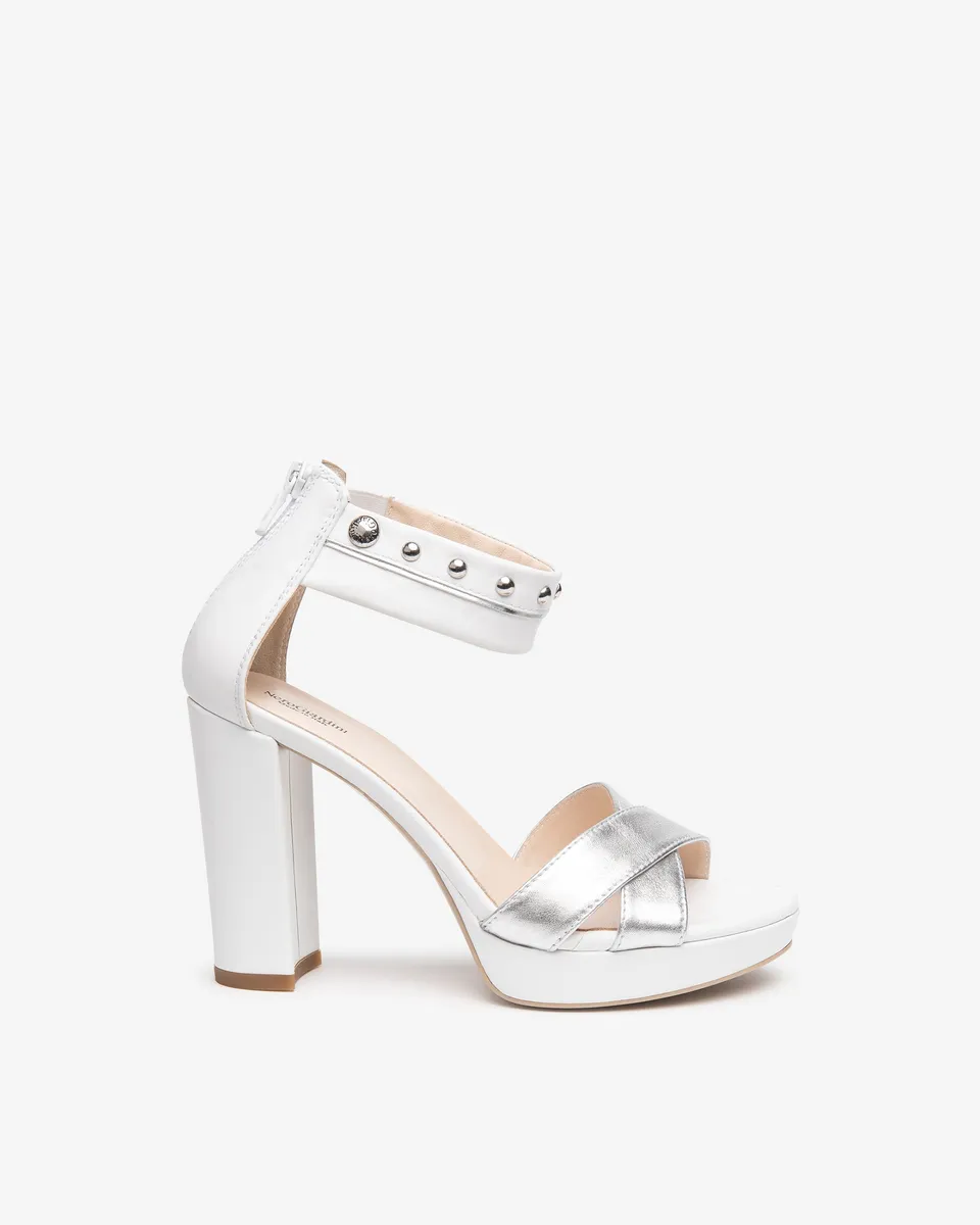 Nero Giardini Sandals sandales cuir femme talon 10,5 cm