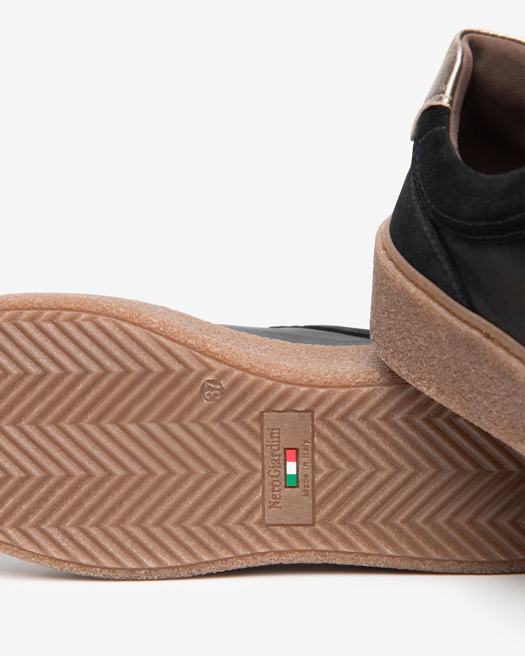 Nero Giardini Sneakers Baskets Cuir Daim Femme Plateforme