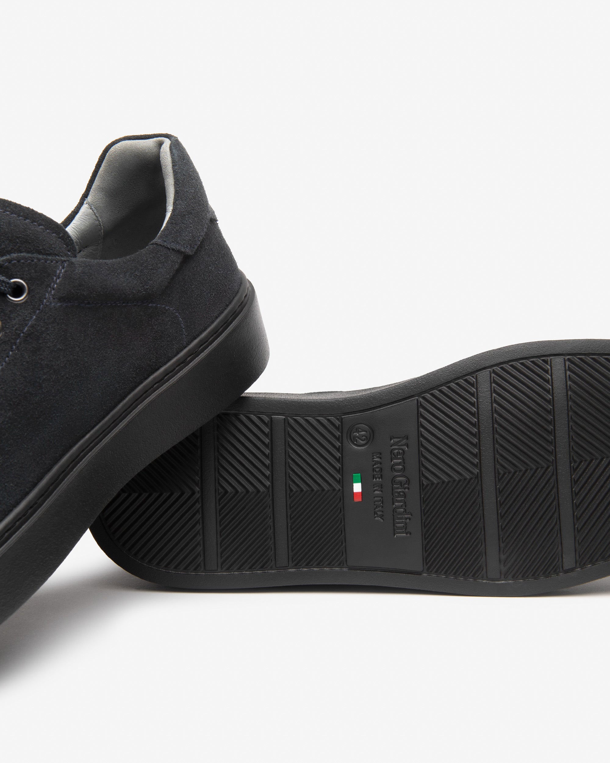 Nero Giardini Sneakers baskets daim homme lacets cuir
