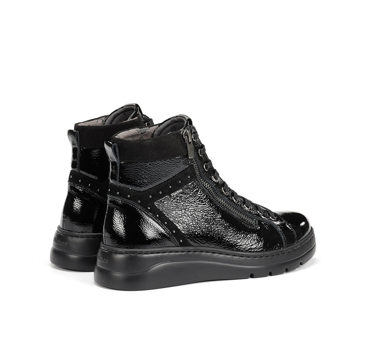 Fluchos Pompas F2250 bottines femme noir cuir léger