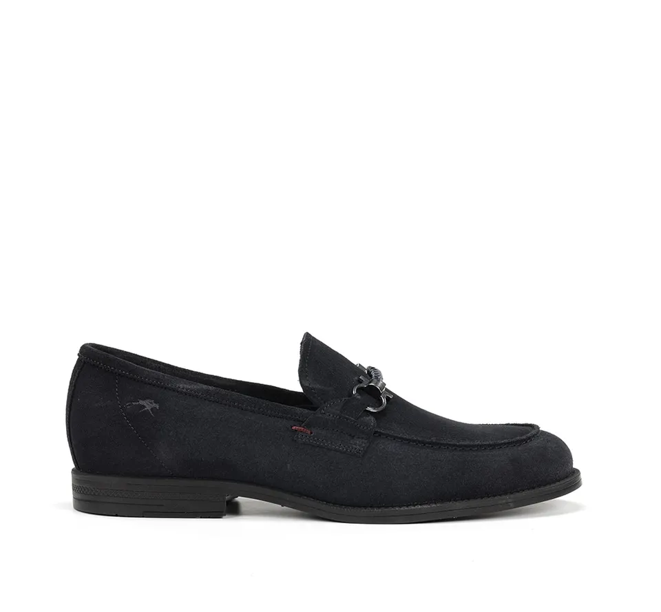 Fluchos Henri F1930 mocassin bleu homme cuir