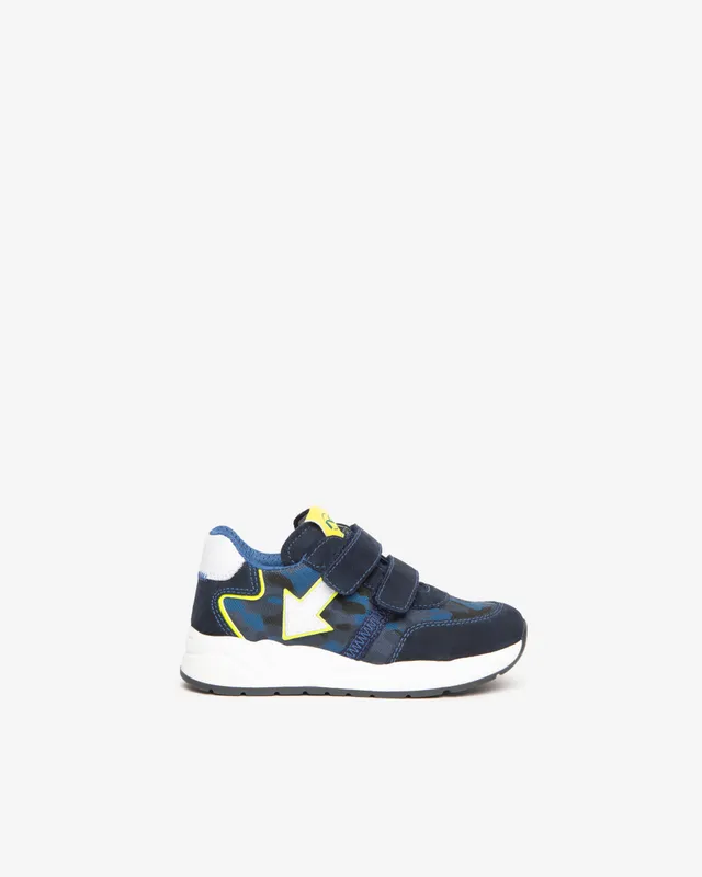 Nero Giardini Sneakers Baskets Daim Garçon Velcro Camouflage