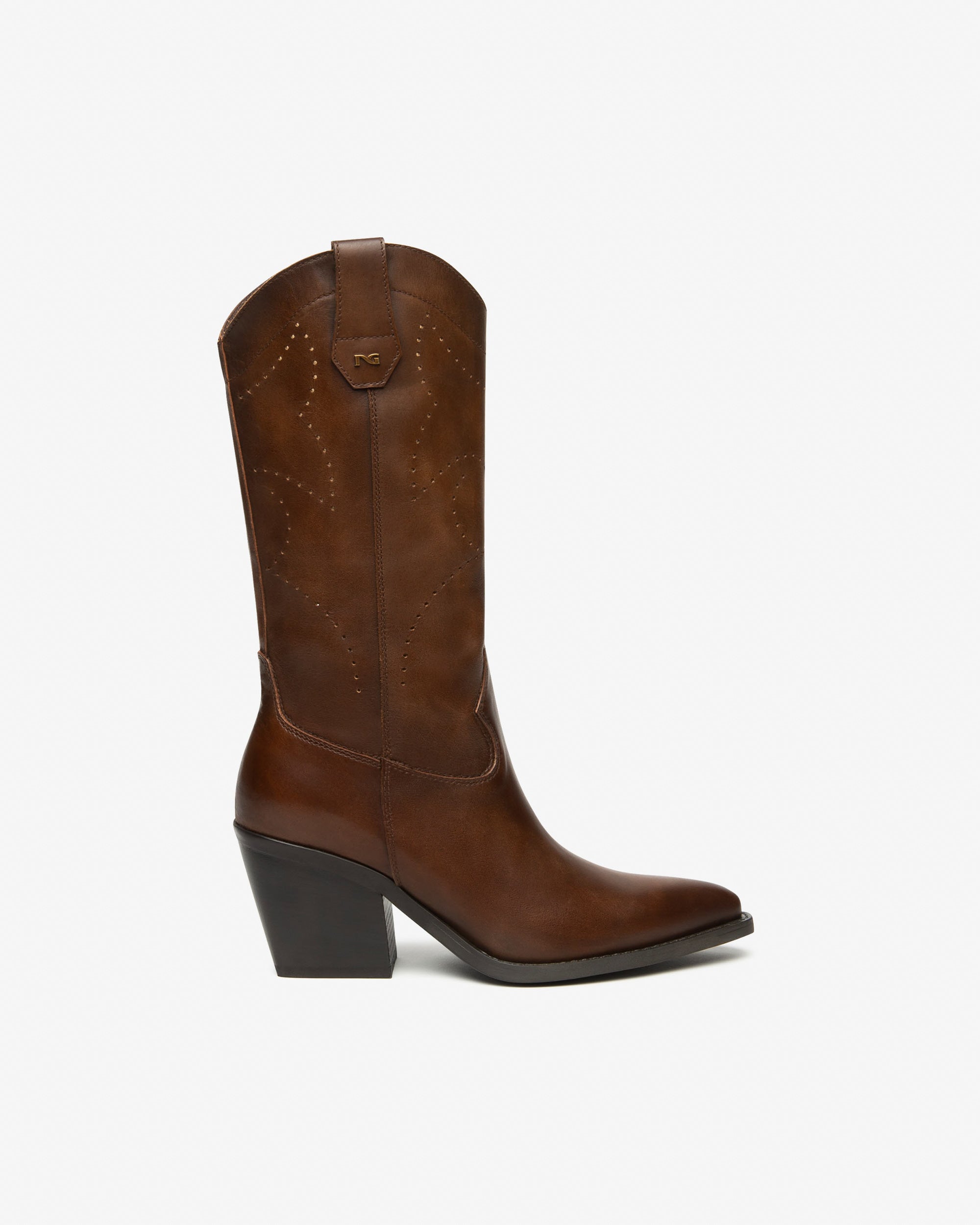 Nero Giardini Boots bottes cuir western 75 mm femme