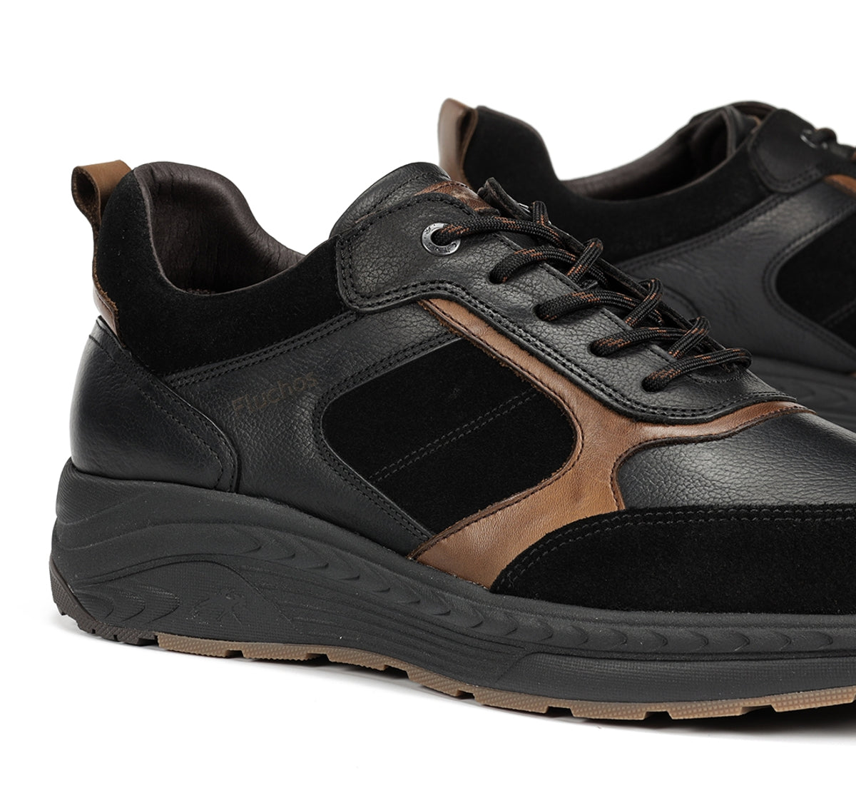Fluchos Ryder F2289 baskets homme noires cuir
