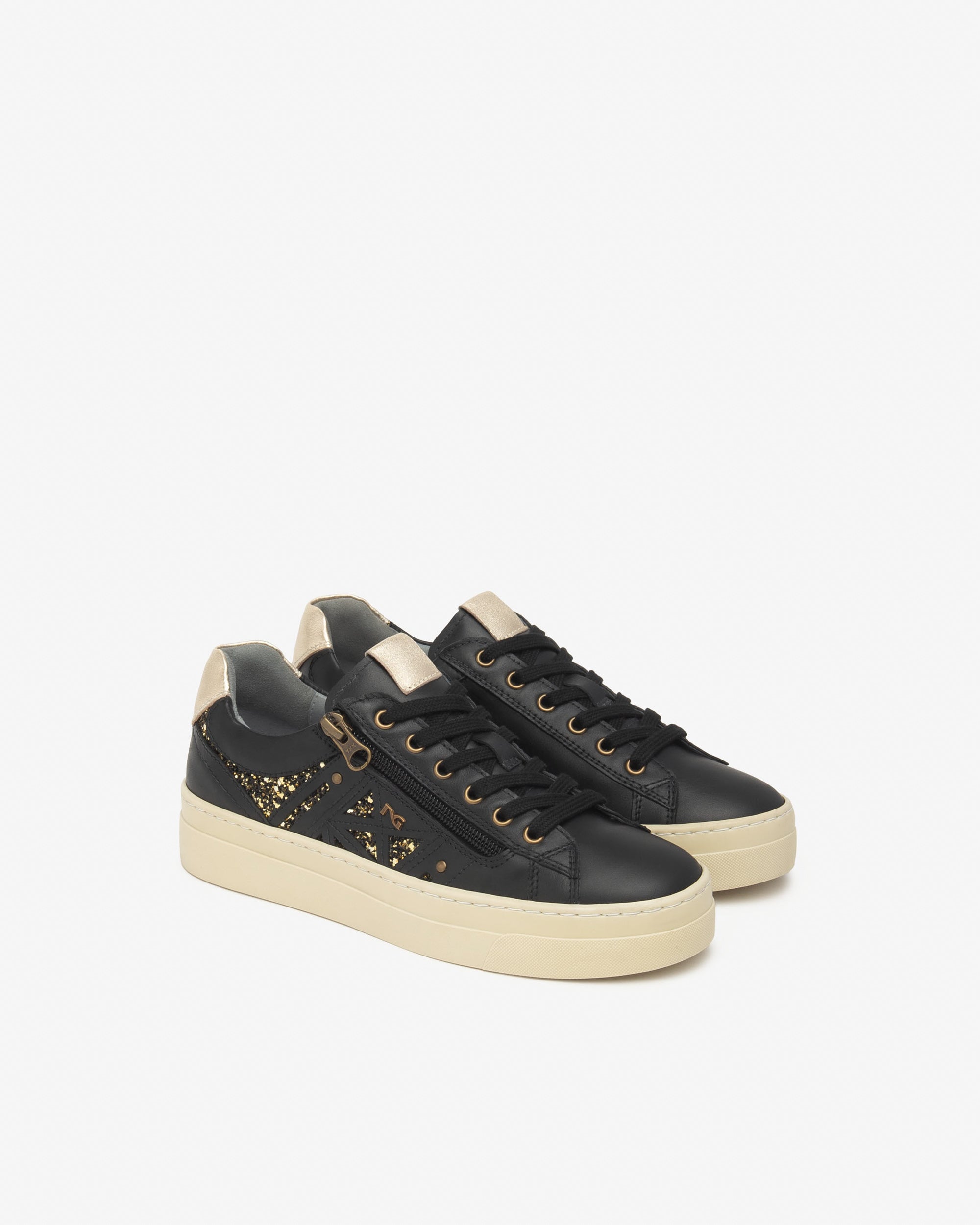 Nero Giardini Sneakers cuir tissu femme 38