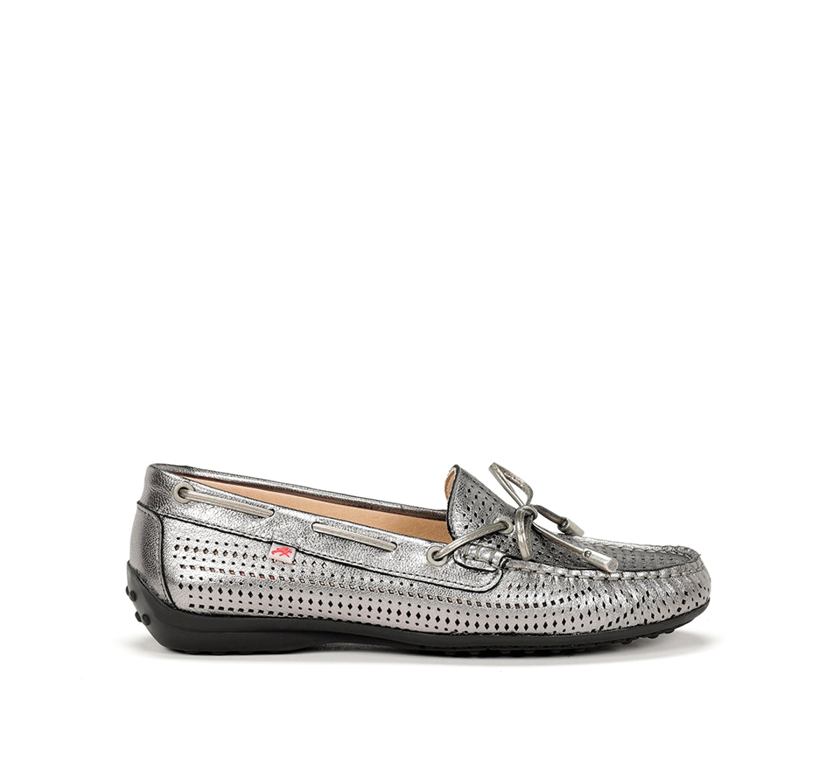 Fluchos Bruni F1428 mocassin argent cuir femme