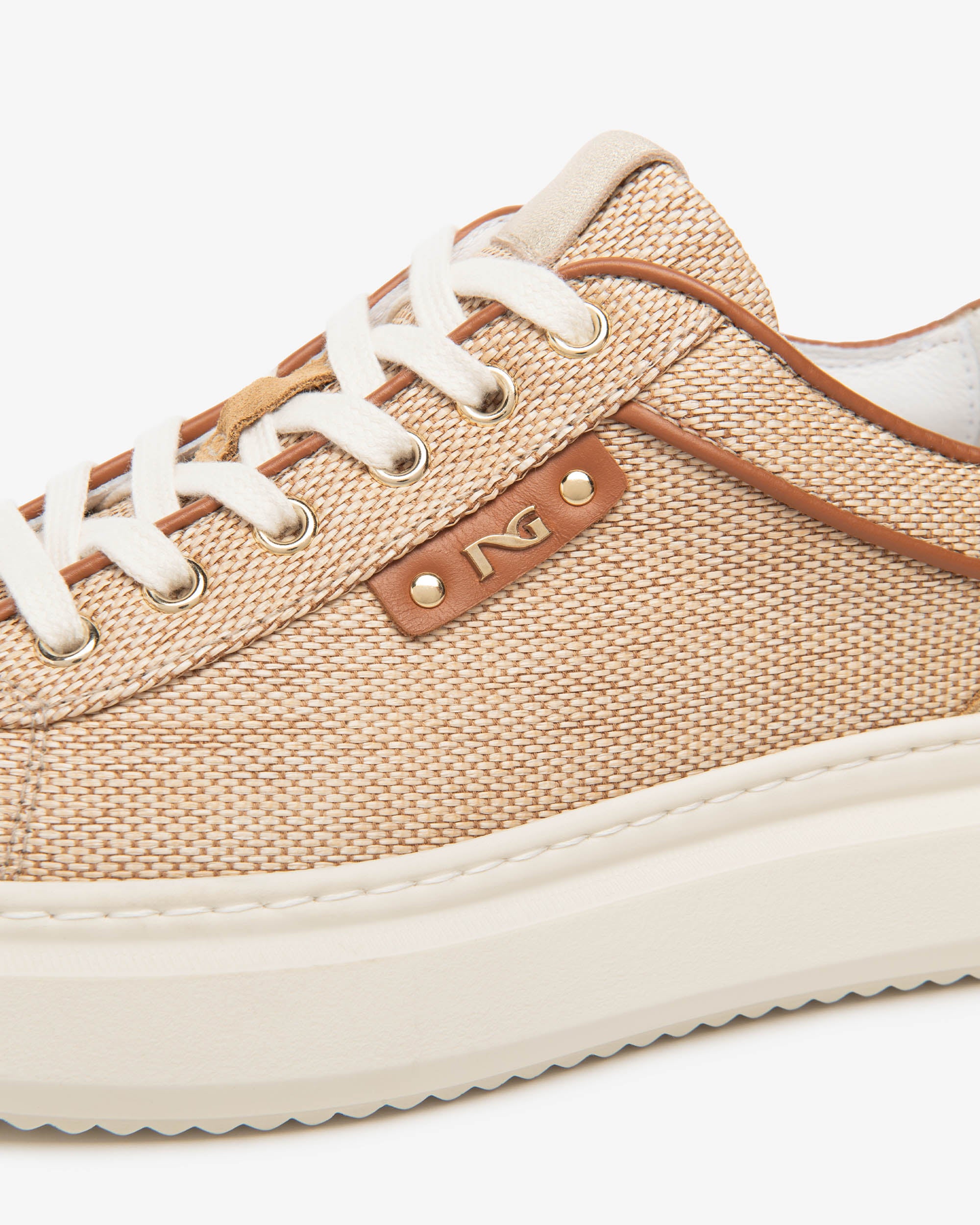 Nero Giardini Sneakers baskets cuir tissu femme memory