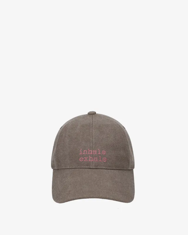 Premiata Inhale Exhale casquette baseball taupe broderie