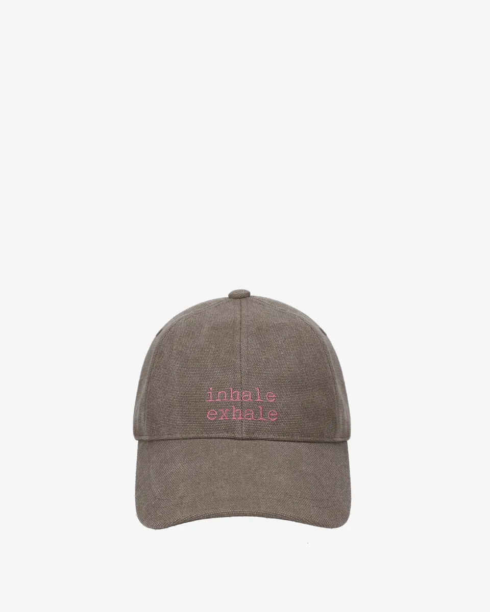 Premiata Inhale Exhale casquette baseball taupe broderie