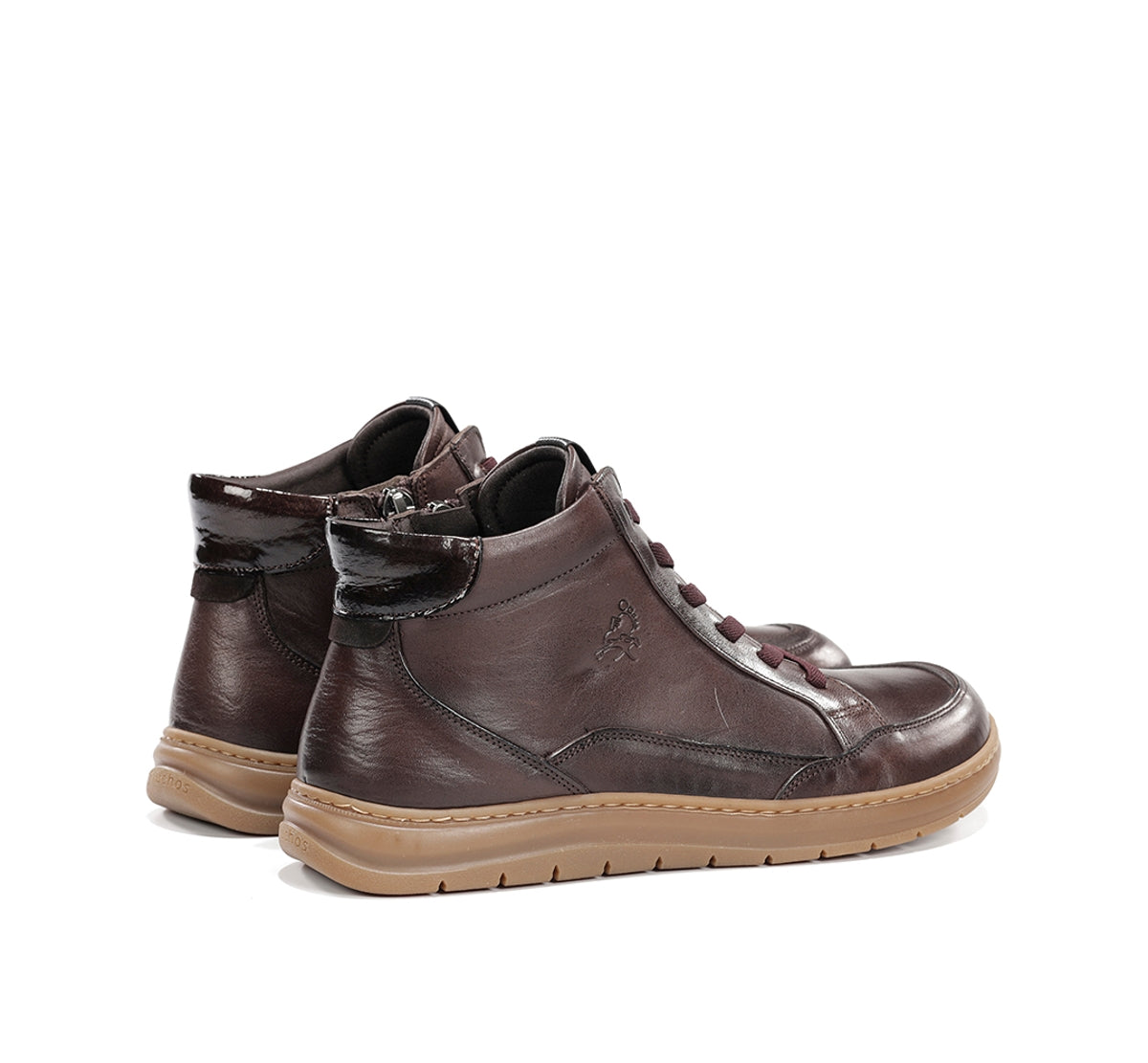 Fluchos Jungle F2553 Bottine Marron Cuir Femme Souple