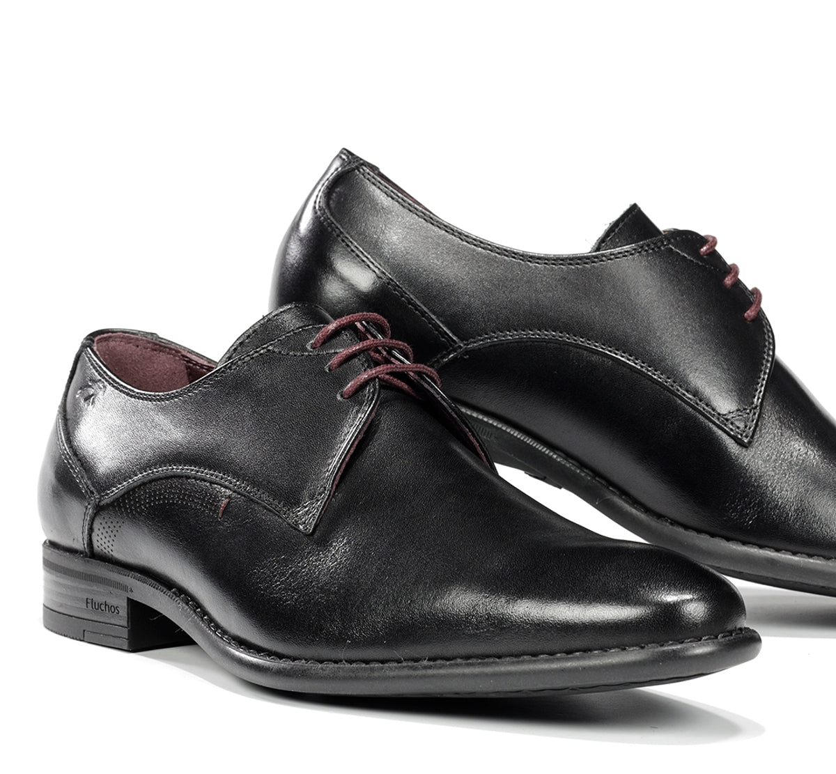 Fluchos Alex 9204 chaussures homme noir cuir