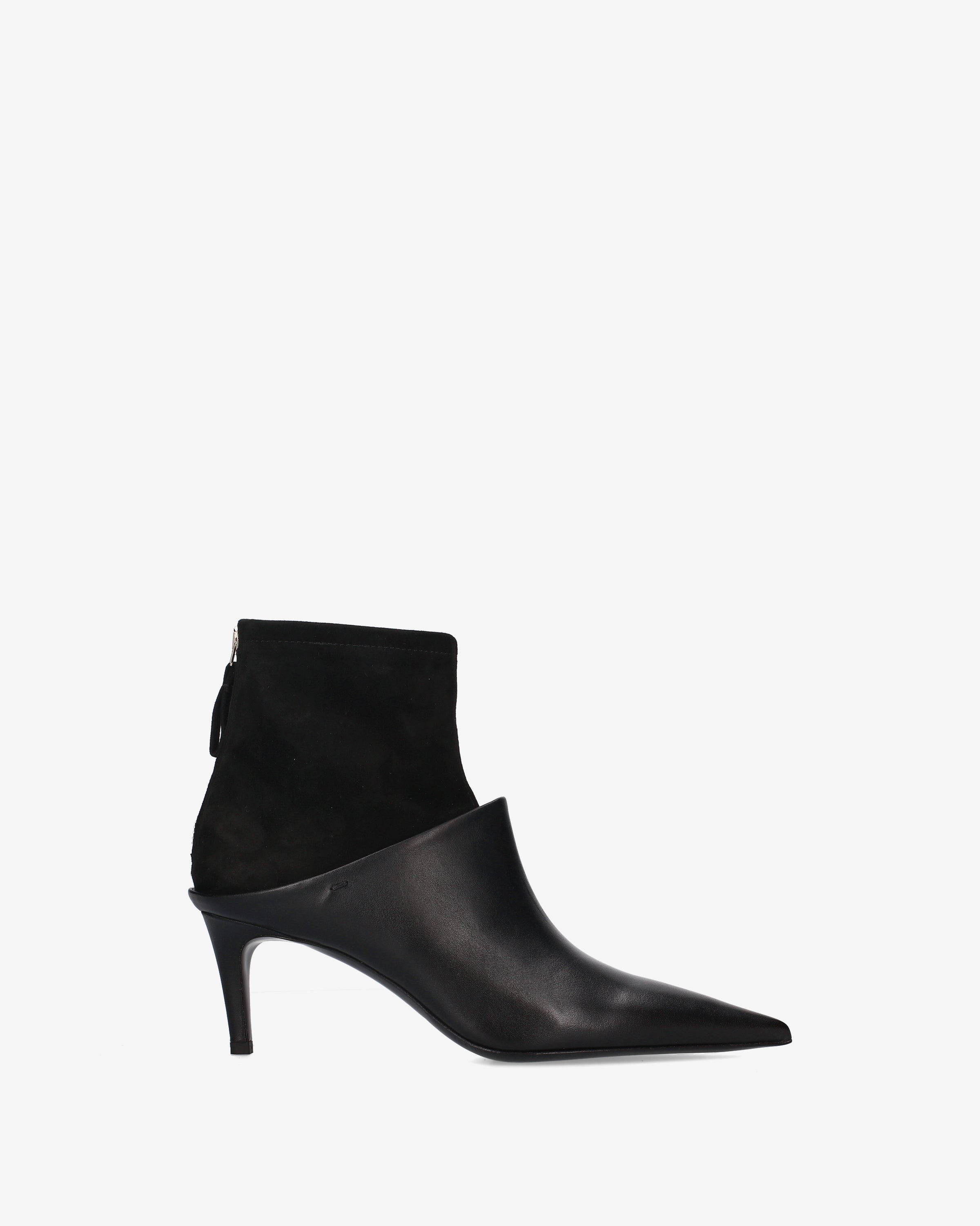 Premiata bottines femme noir cuir daim talon 6 cm