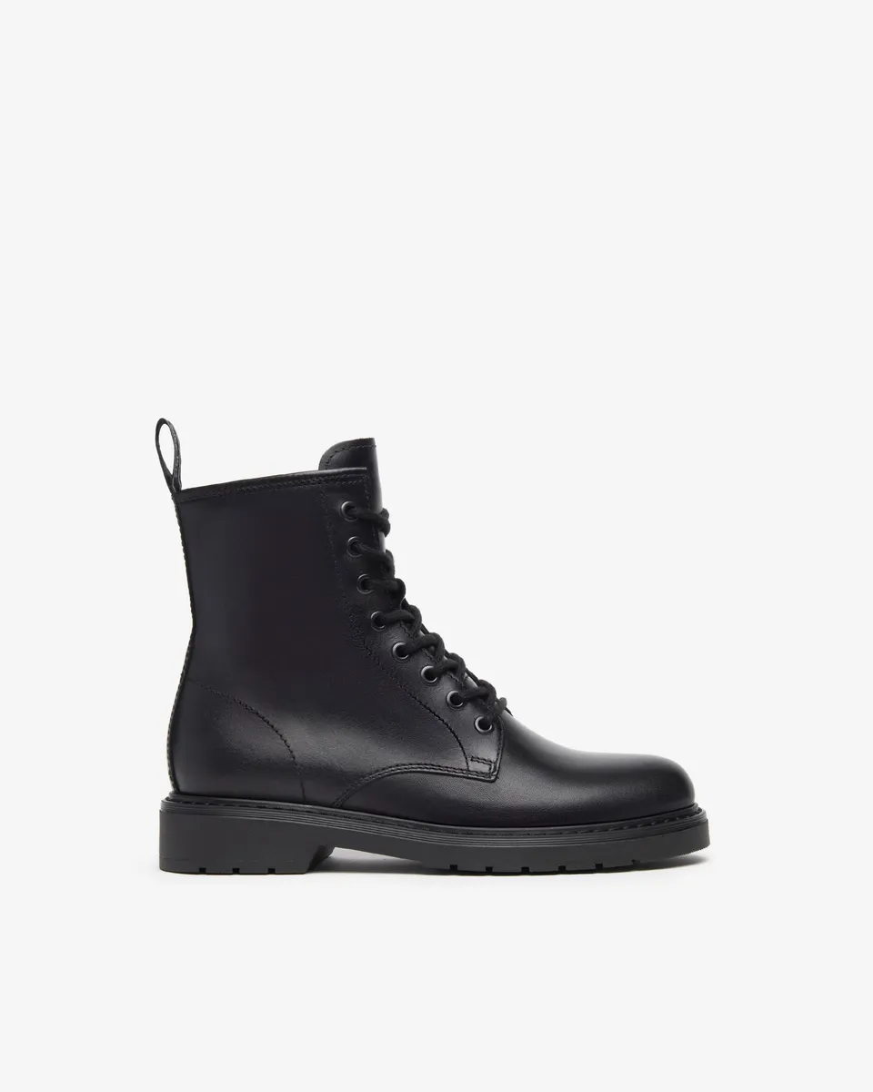 Nero Giardini Combat Boots rangers cuir femme Dry-Go