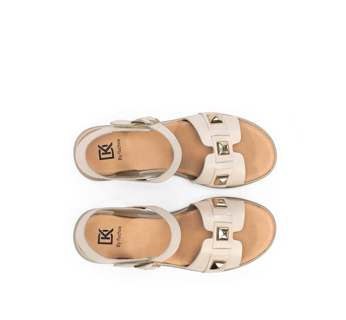 Dorking Ever D9497 sandales femme blanches cuir